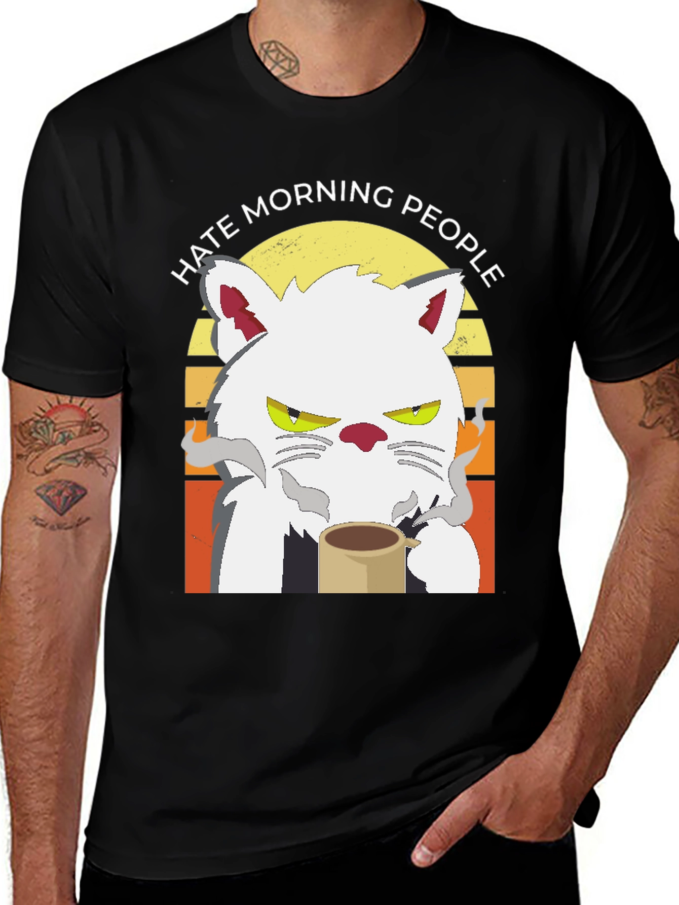 Variant 10 of Hate Morning People T-Shirt