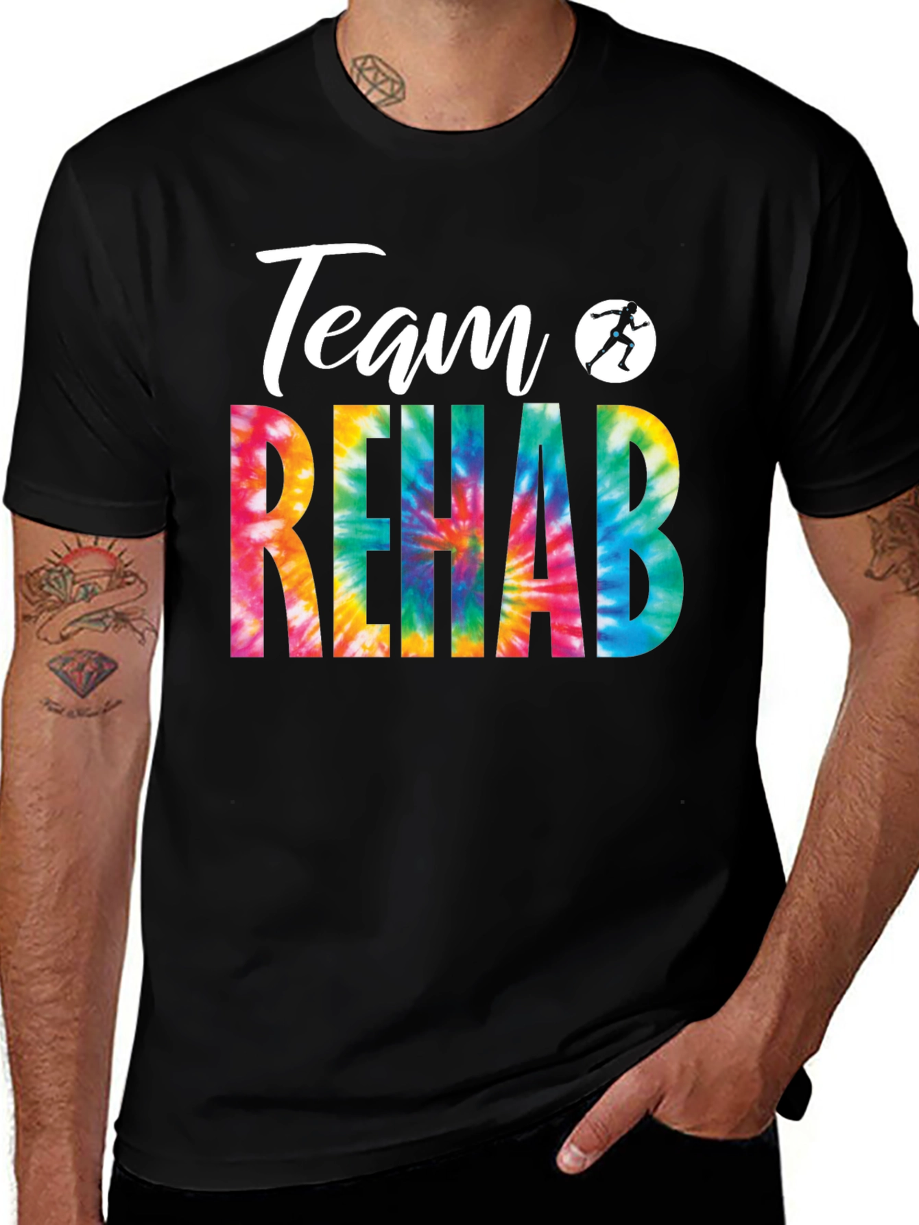 Team Rehab Tie Dye Graphic Tee