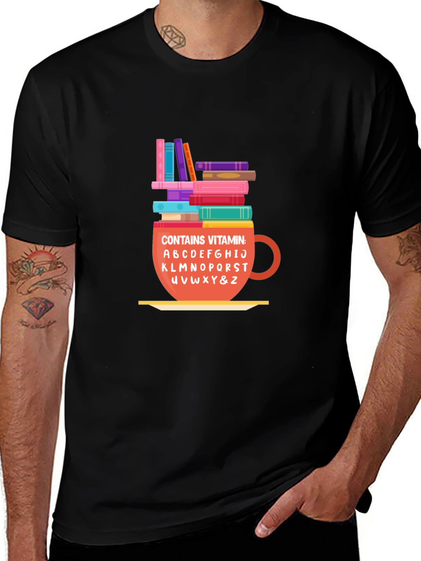 Variant 25 of Vitamin A-Z Book Lover T-Shirt