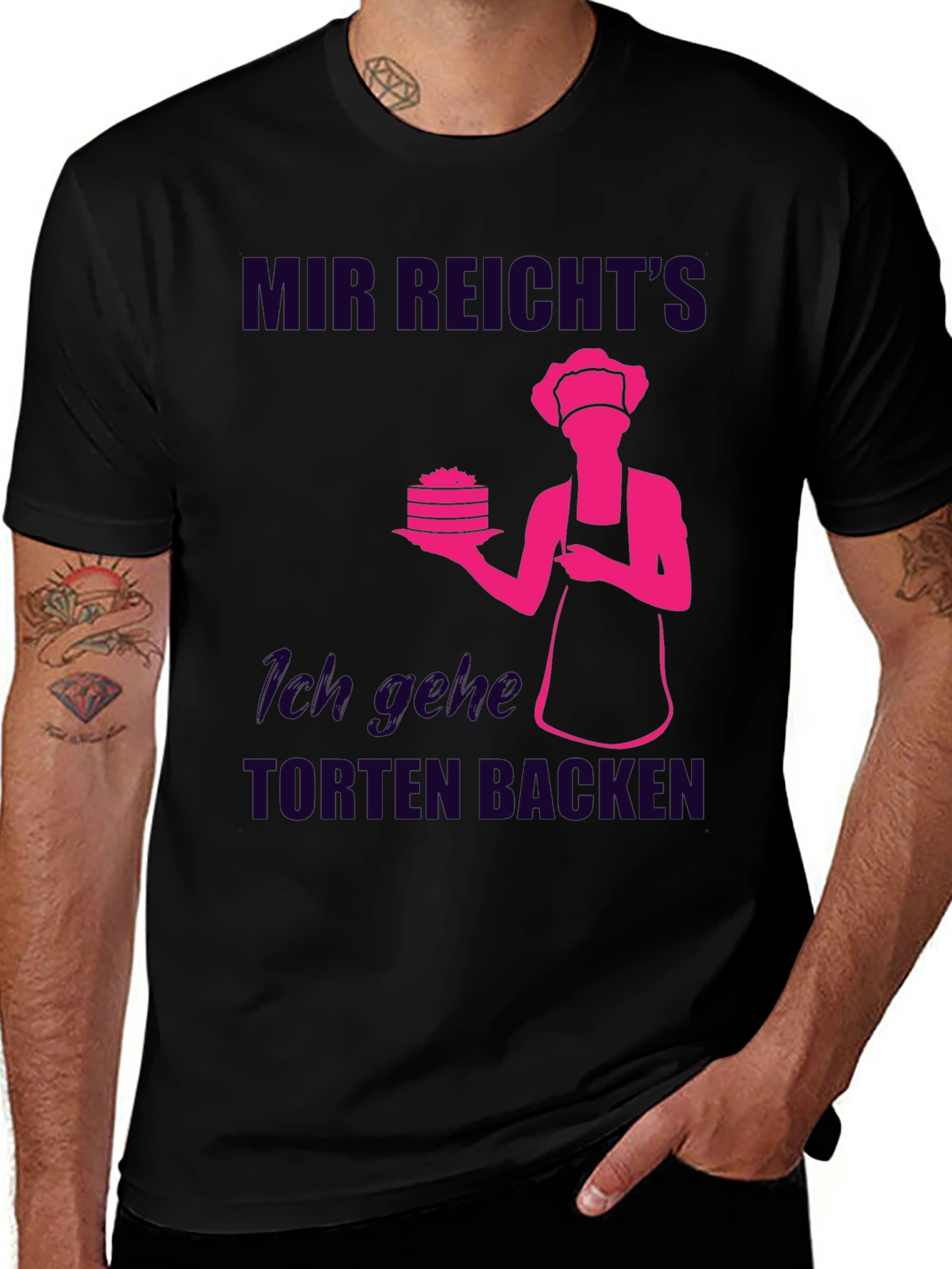 Variant 13 of Baking T-Shirt - "Mir Reicht's Ich Gehe Torten Backen"