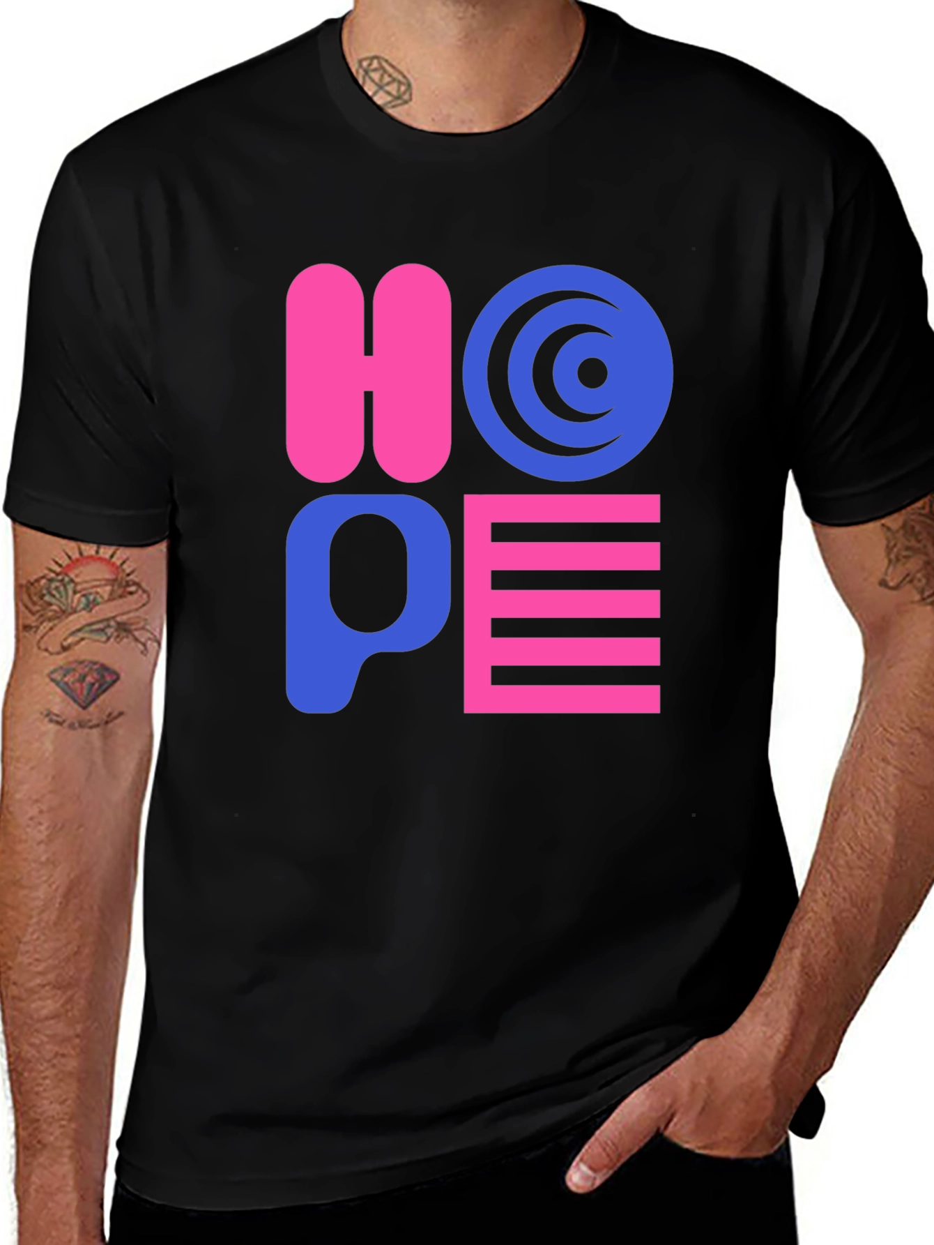 Variant 18 of HOPE Graphic Print Crew Neck T-Shirt
