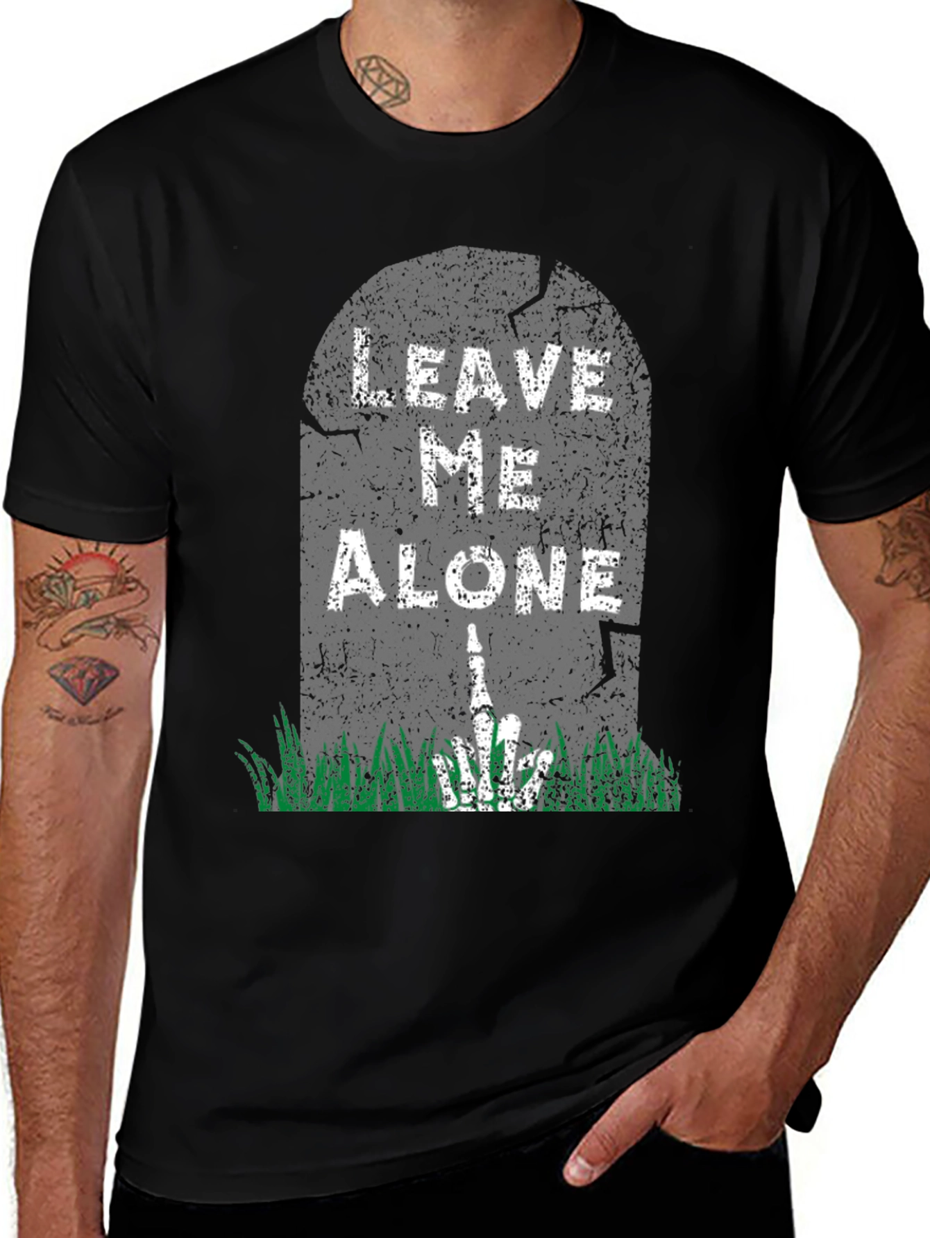 Variant 4 of Leave Me Alone Tombstone T-Shirt