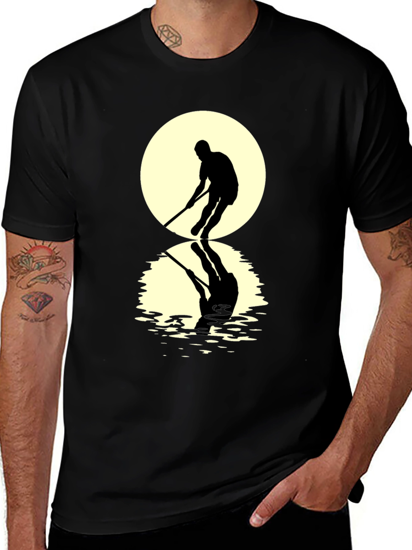 Variant 12 of Hockey Silhouette T-Shirt