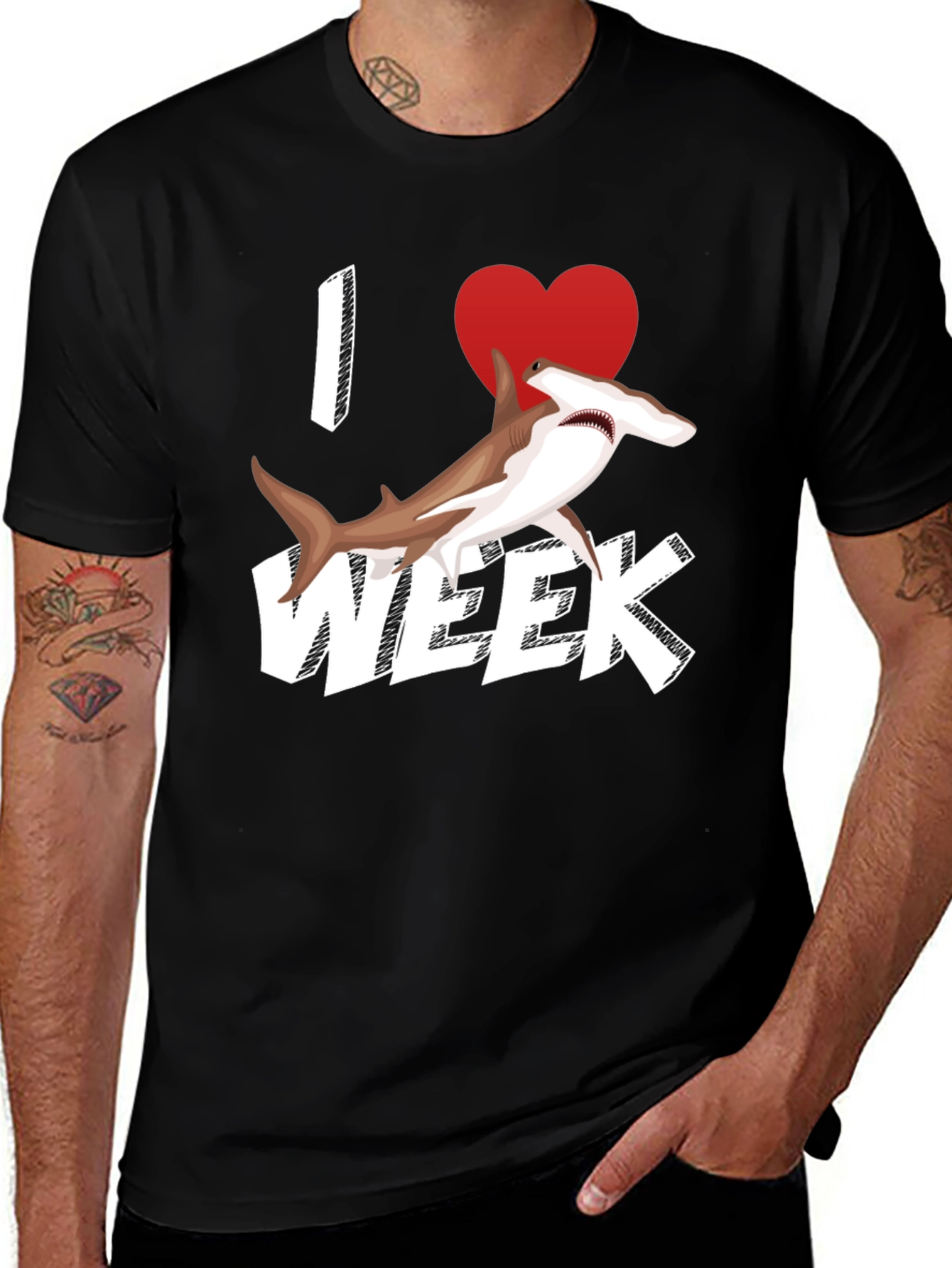 I Love Shark Week T-Shirt - Graphic Tee