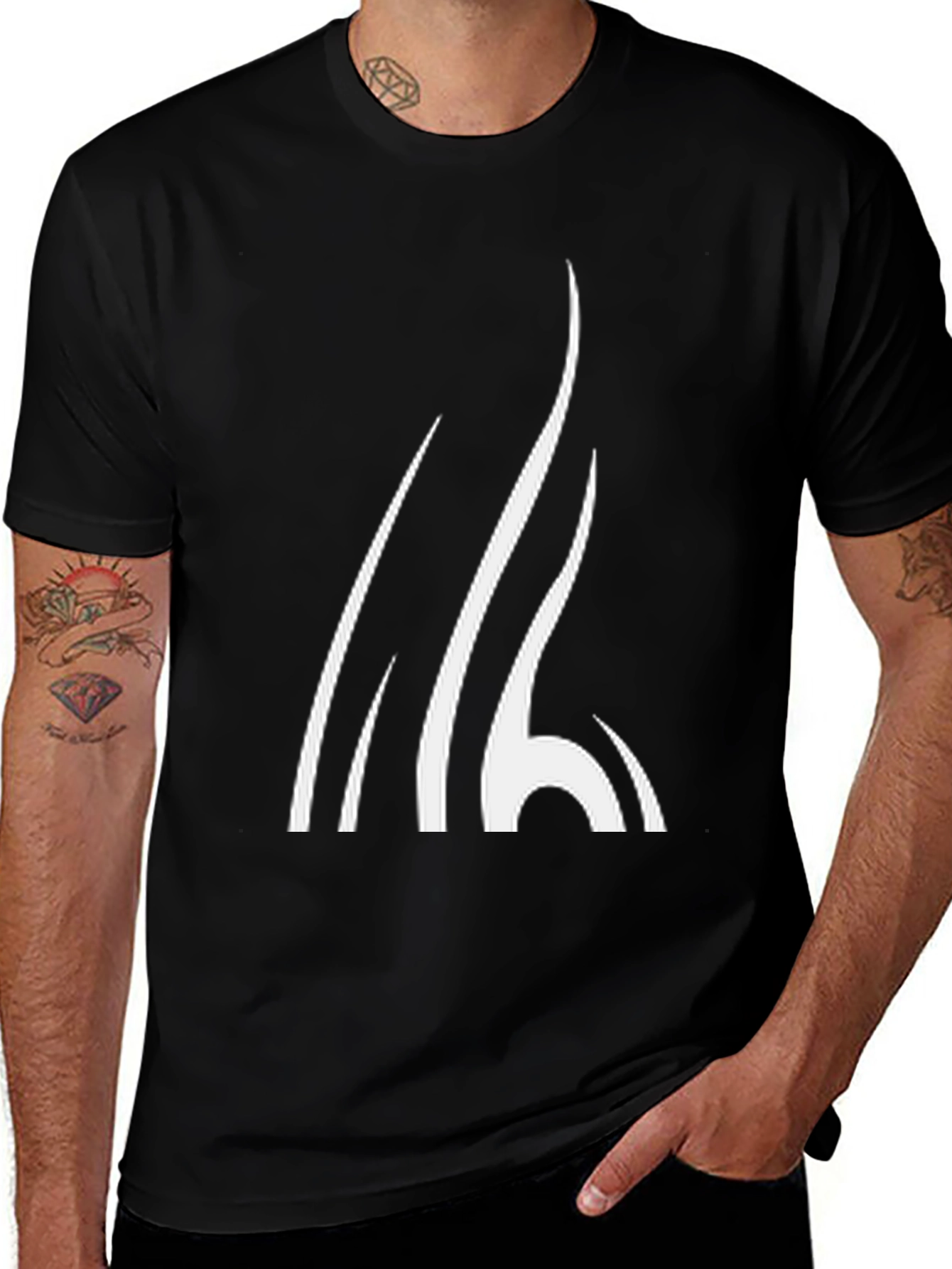 Variant 23 of Abstract Graphic Black T-Shirt