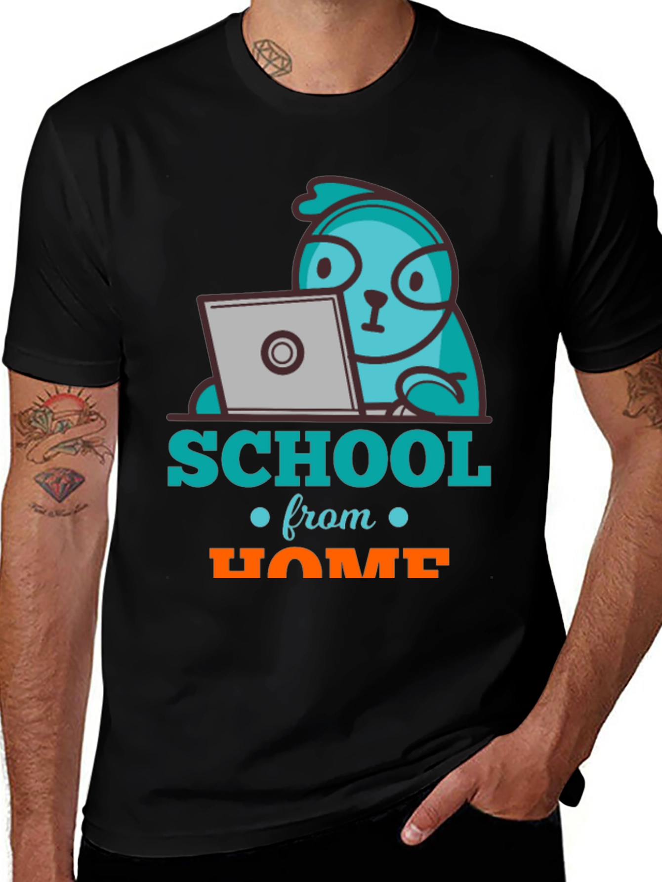 School From Home Sloth T-Shirt