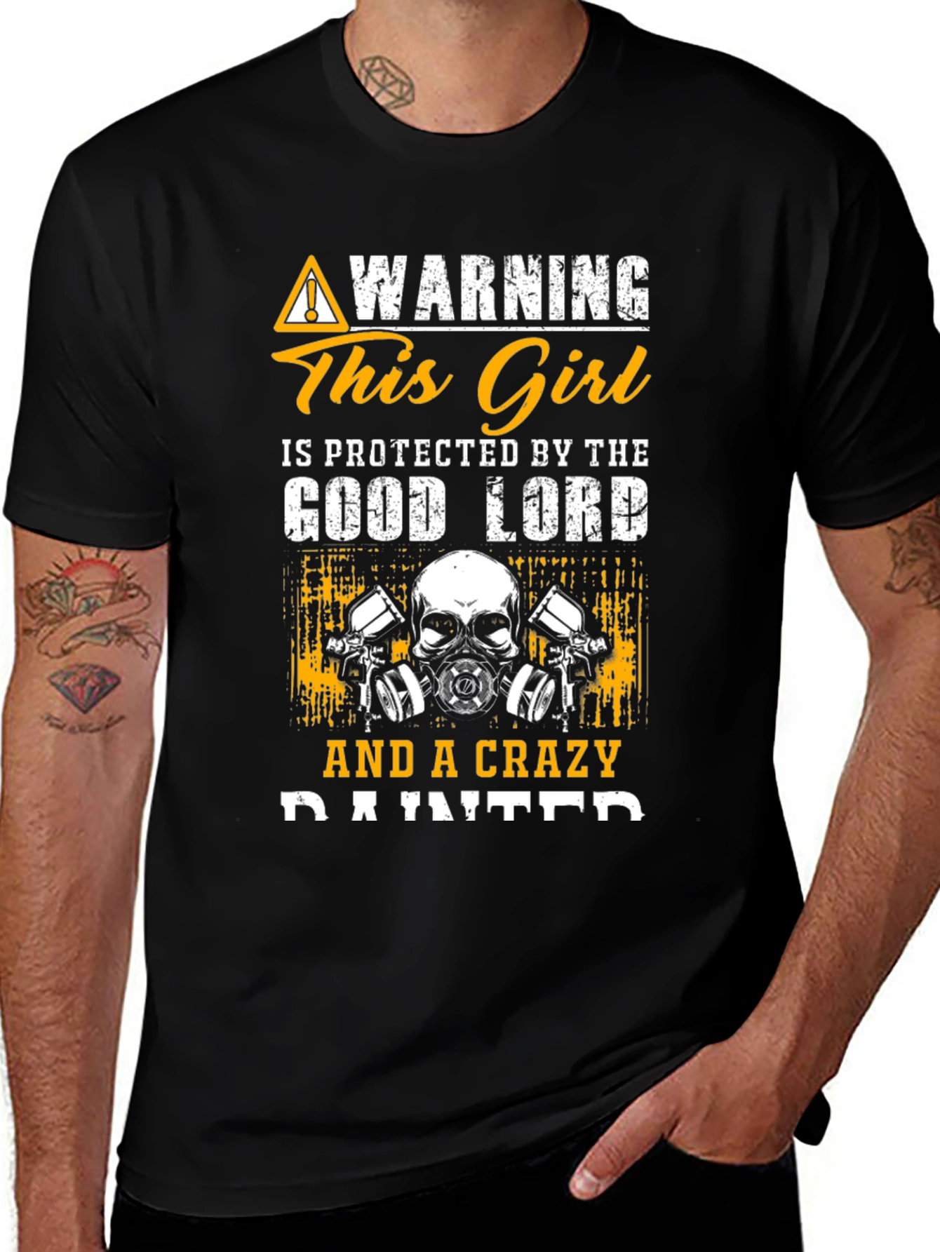 Variant 3 of Warning Crazy Painter Graphic T-Shirt
