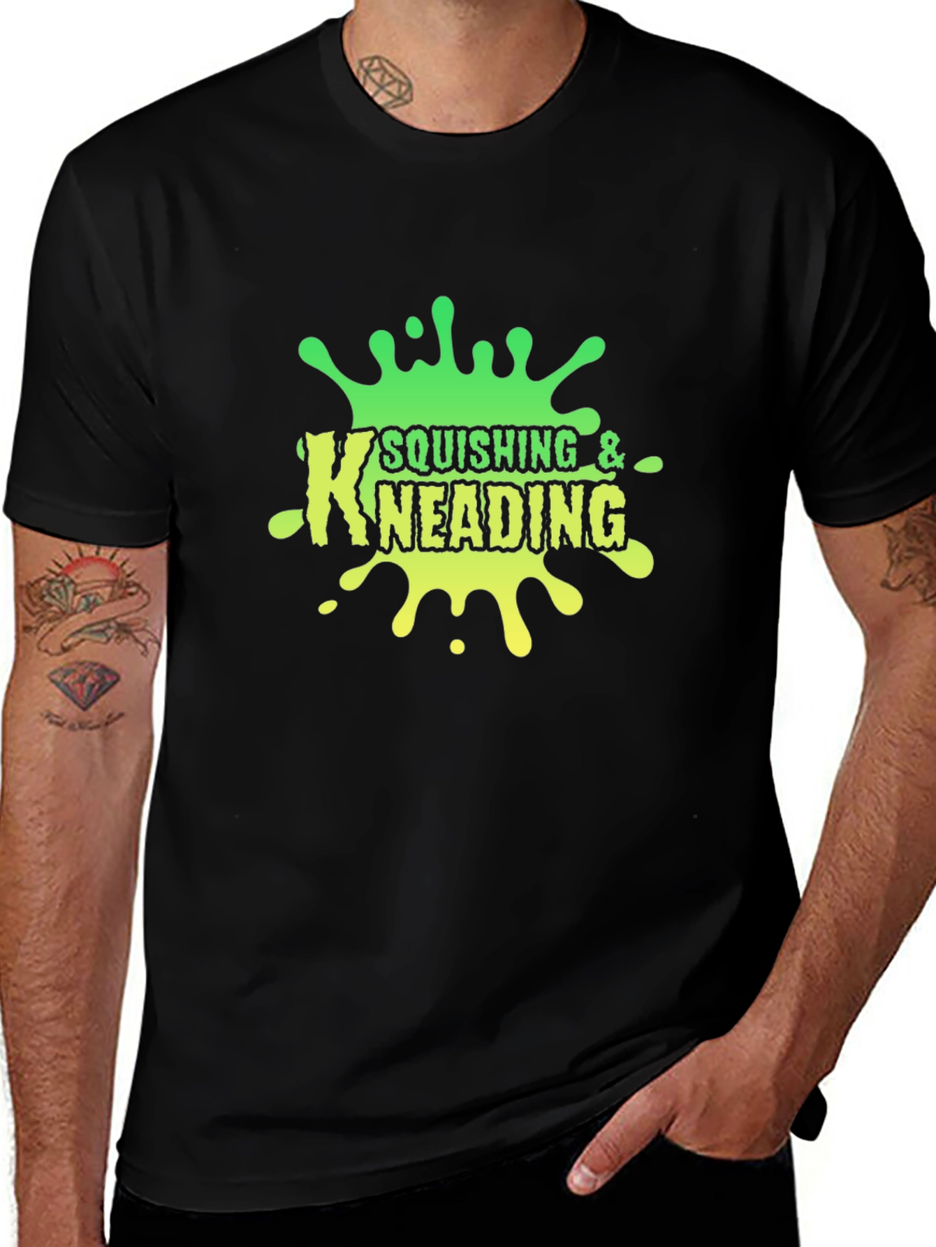 Variant 11 of Squishing & Kneading Black Graphic Tee