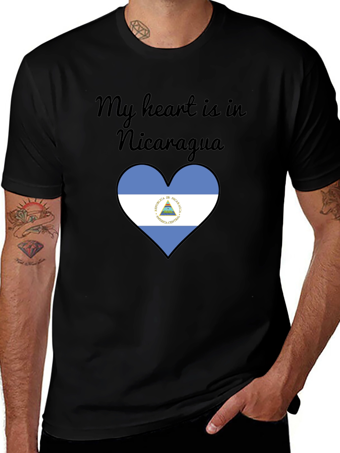 Variant 22 of My Heart is in Nicaragua T-Shirt