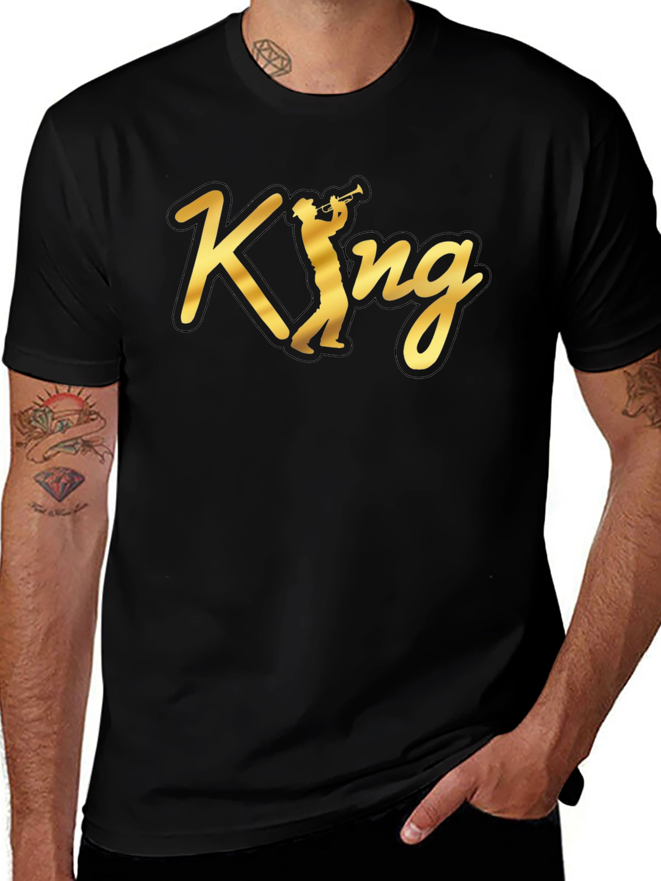 Variant 21 of King Jazz Musician Graphic T-Shirt