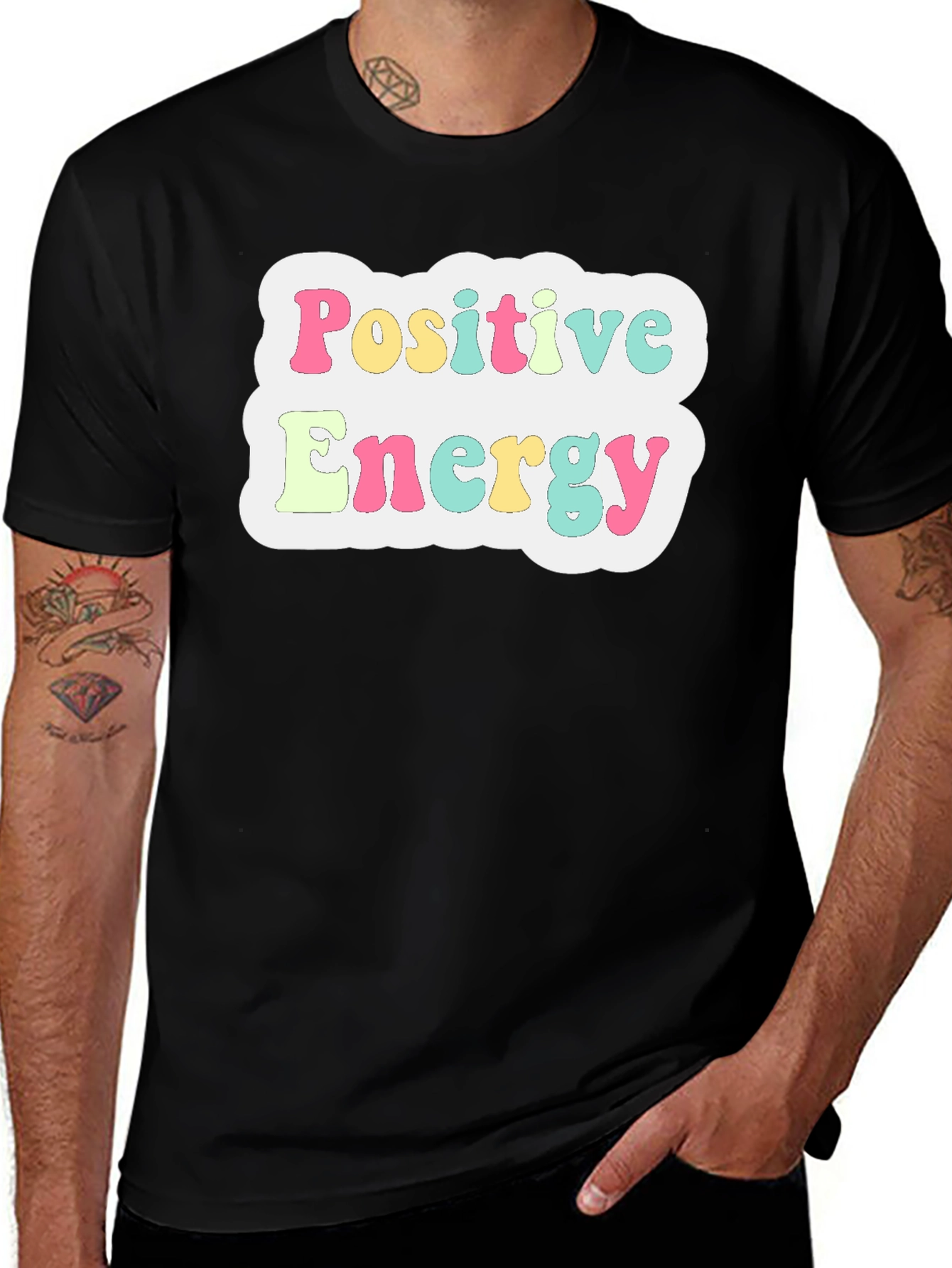 Variant 5 of Positive Energy T-Shirt - Retro Style