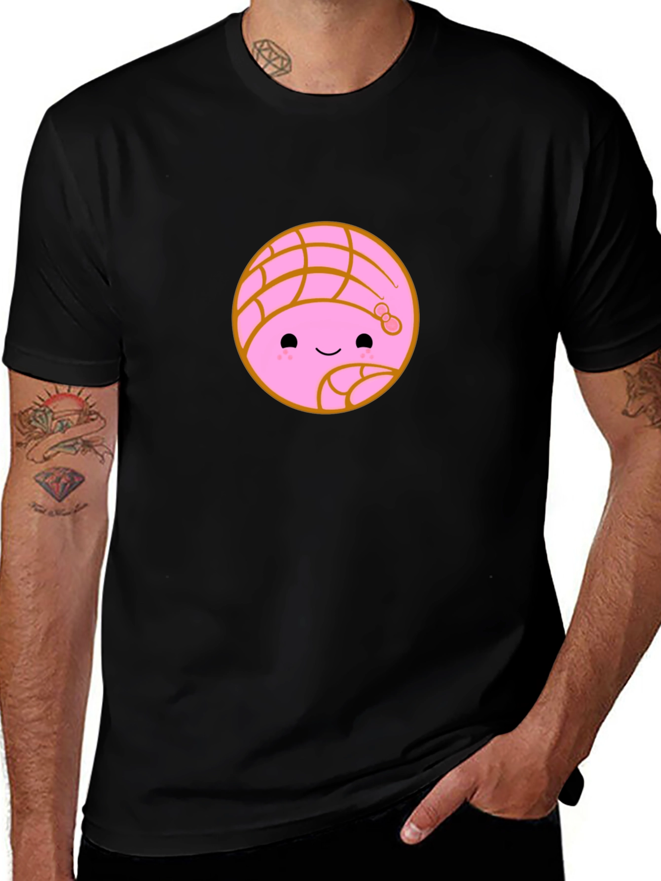Variant 19 of Kawaii Concha Bread Graphic Tee - Cute Mexican Pastry Shirt
