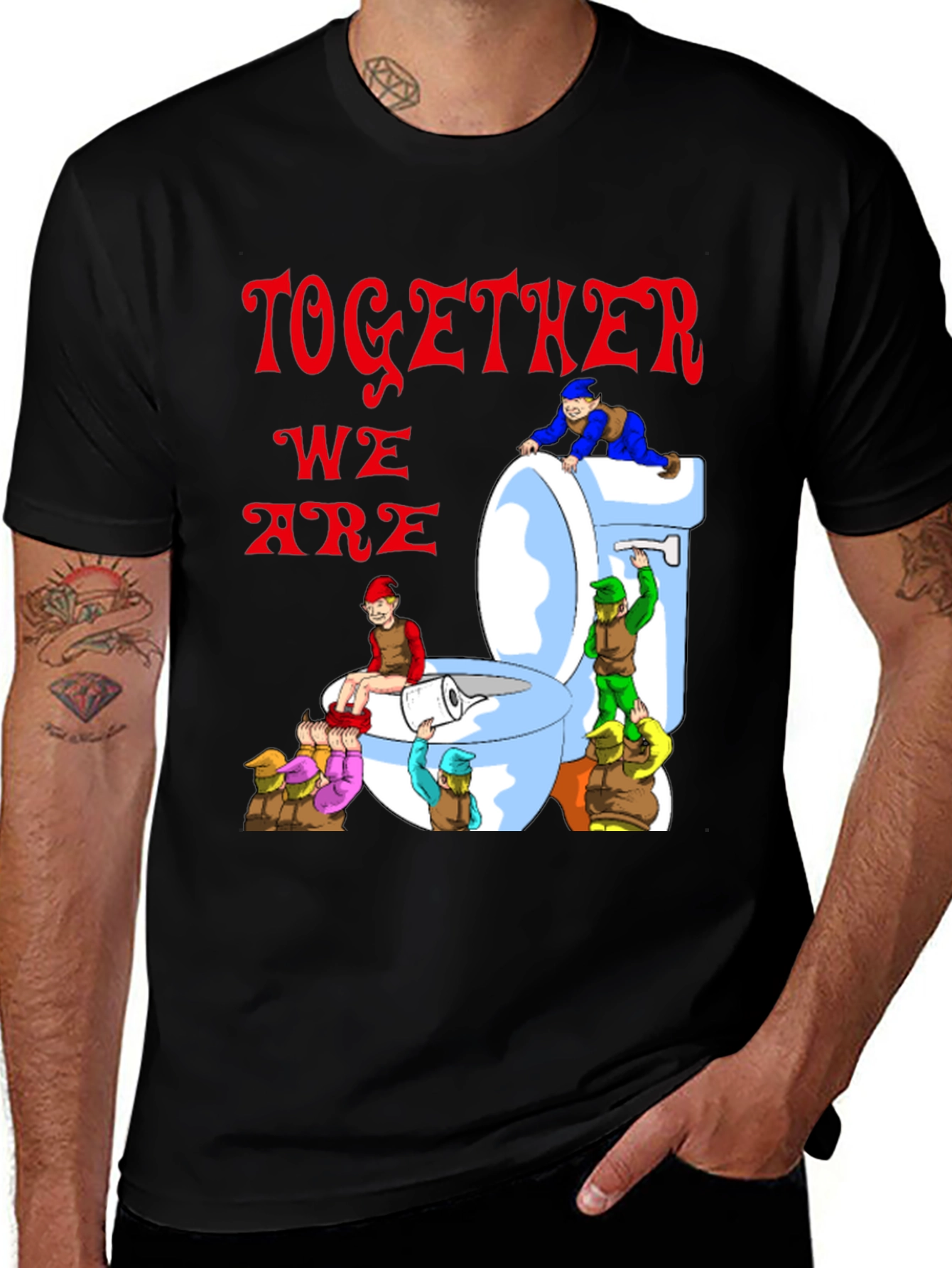 Together We Are Funny Toilet T-Shirt