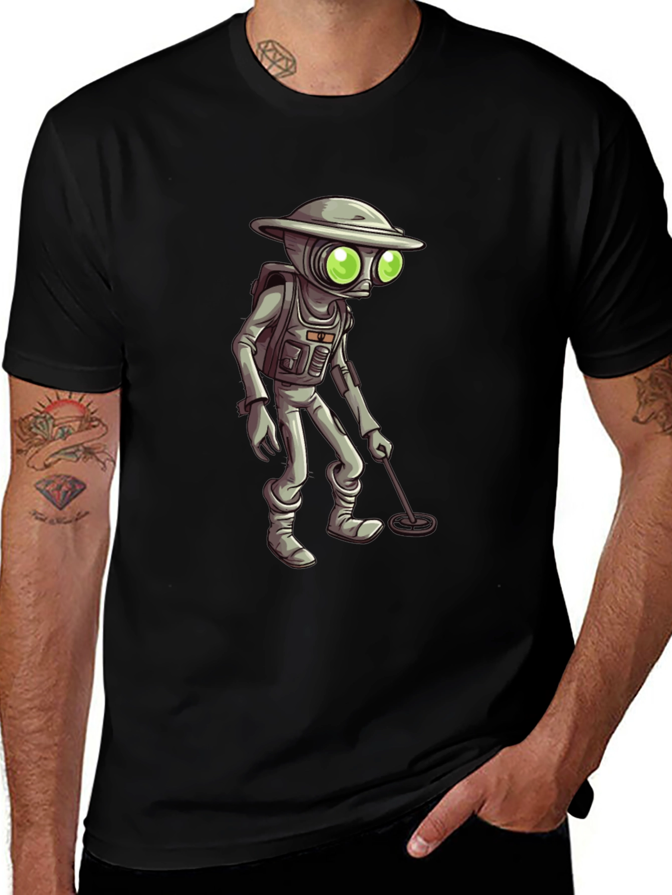 Variant 4 of Alien Detectorist Graphic T-Shirt