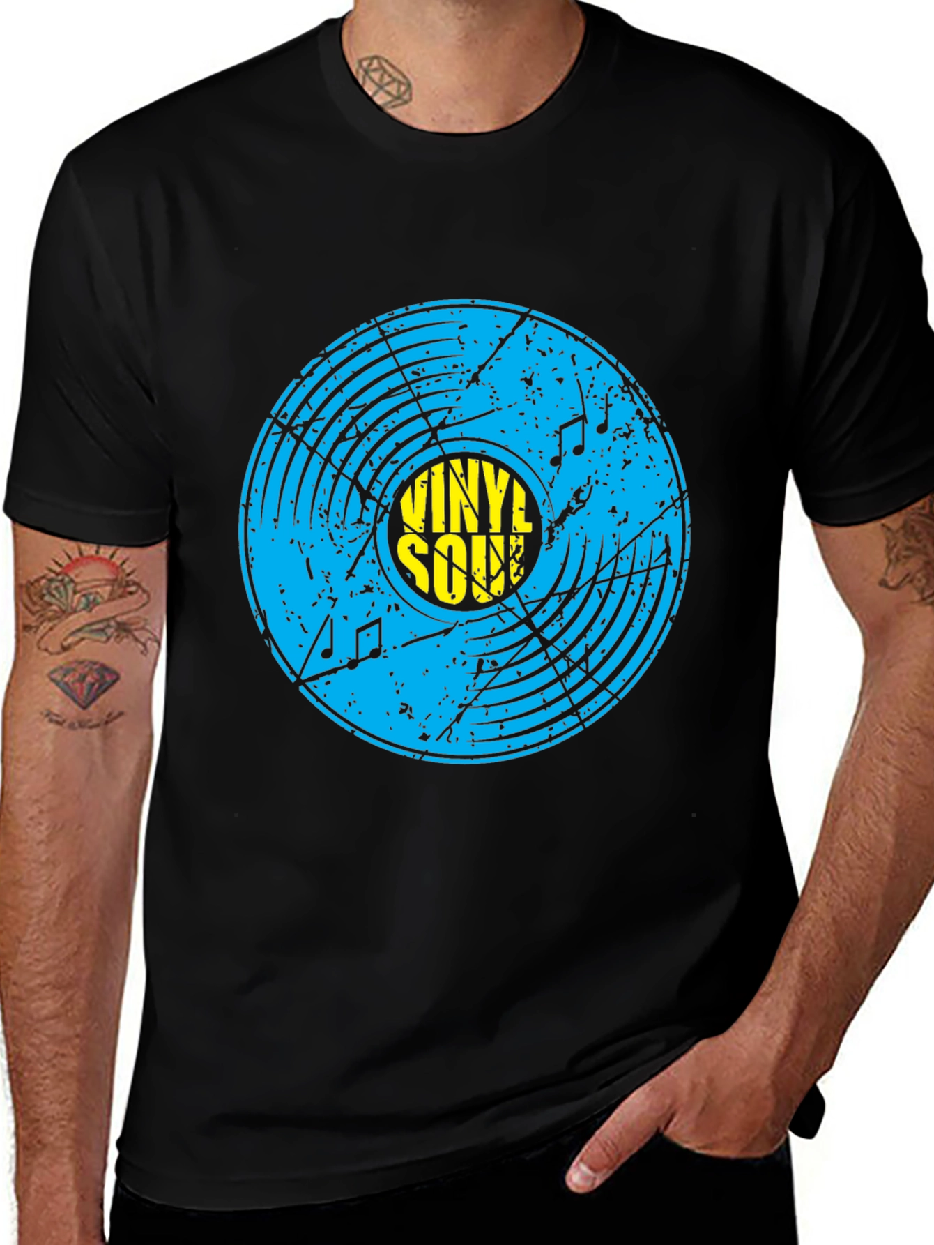 Variant 7 of Vinyl Soul Graphic Tee - Retro Music T-Shirt