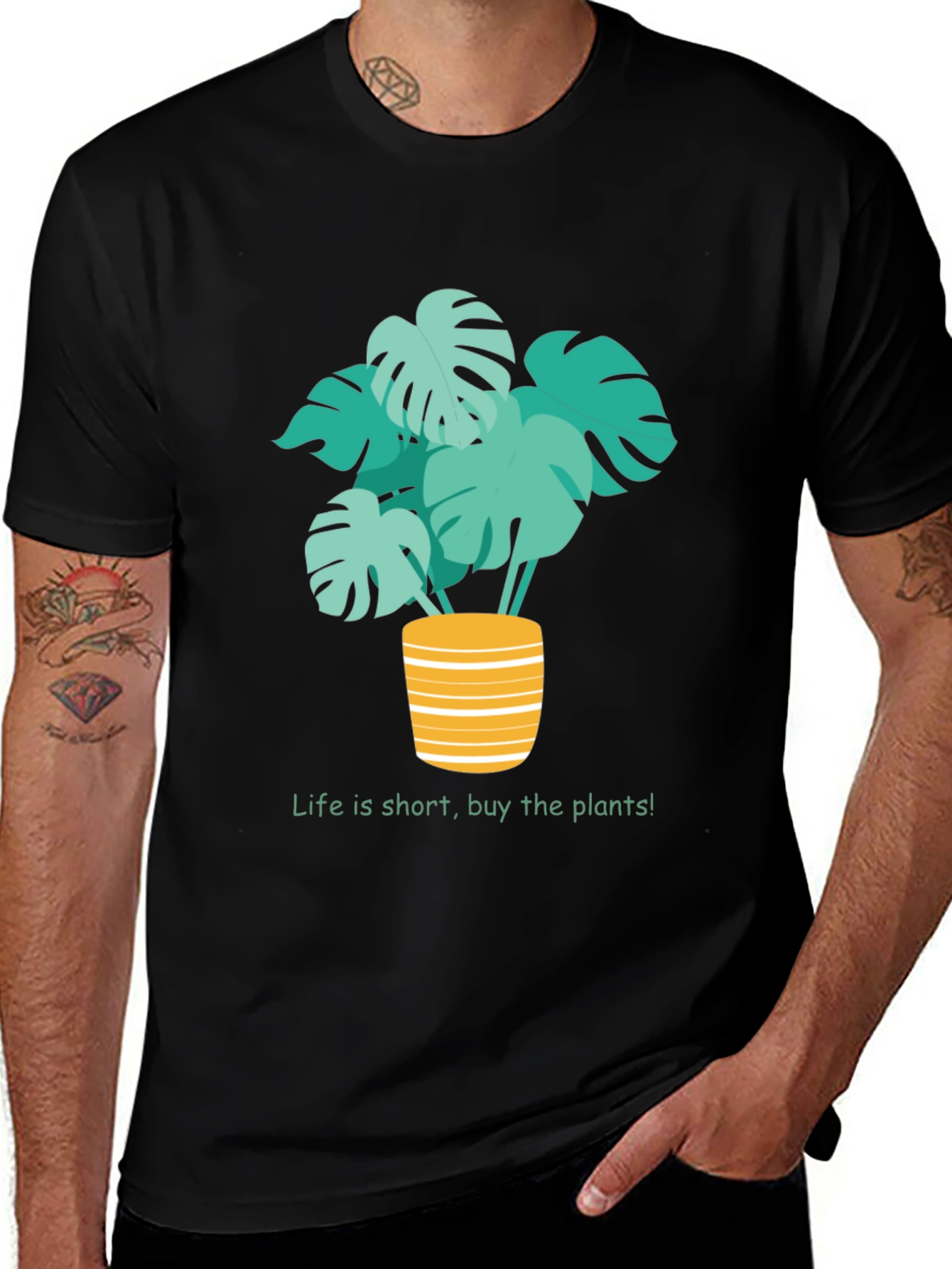 Variant 13 of Plant Lover T-Shirt - Life is Short, Buy Plants!