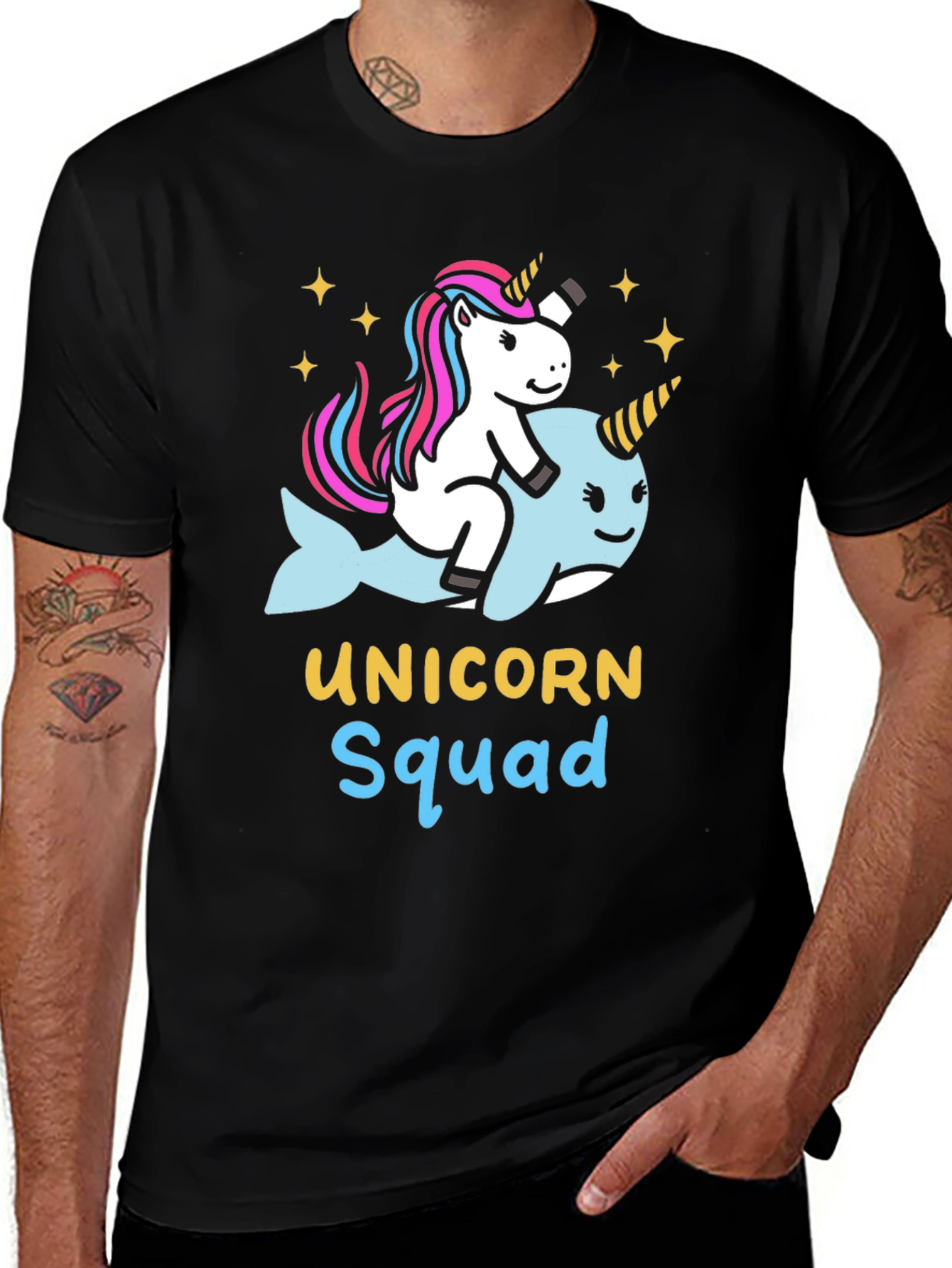 Unicorn Squad T-Shirt - Magical Narwhal Ride!