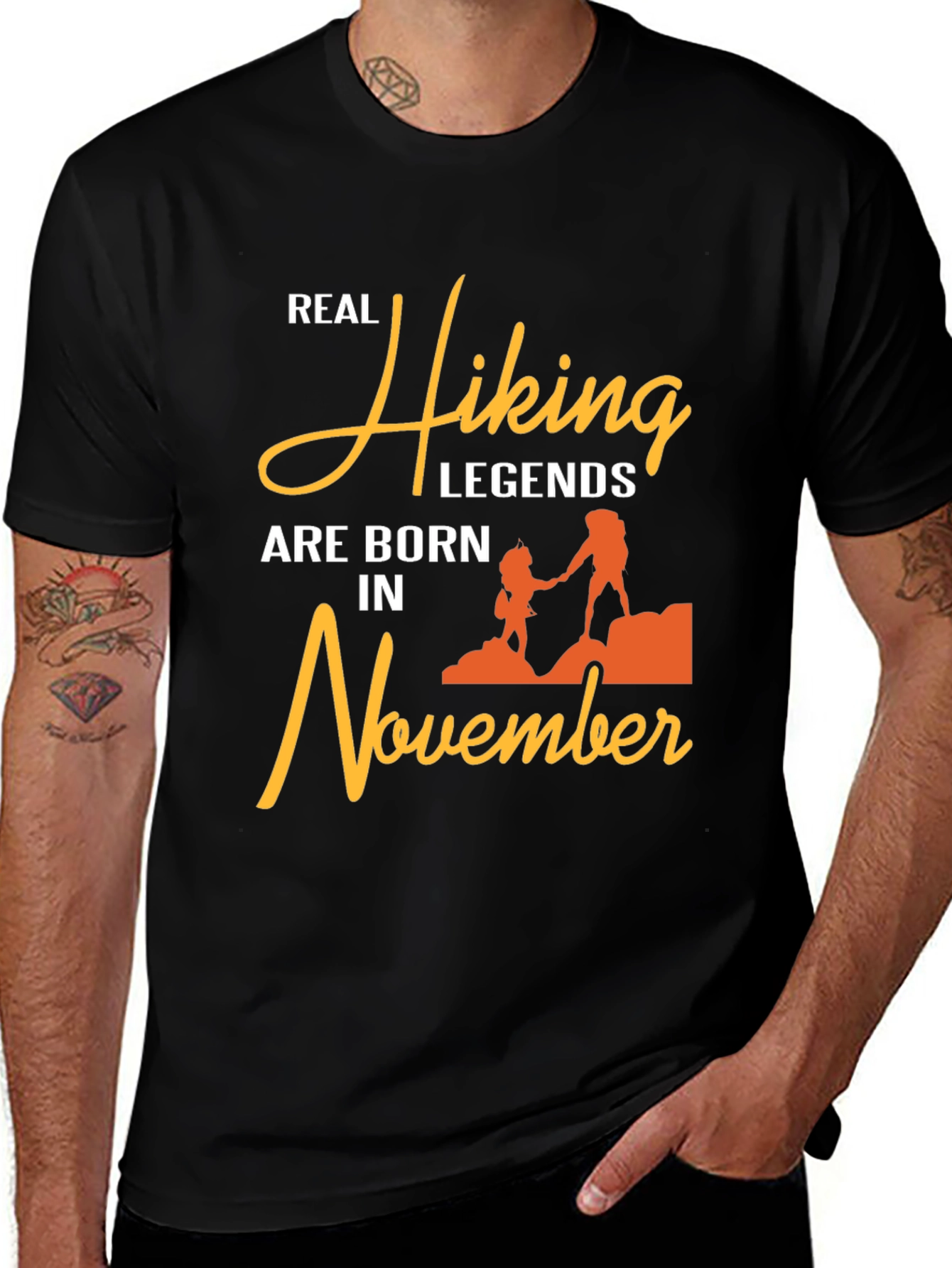 Variant 29 of Hiking Legends November Birthday T-Shirt