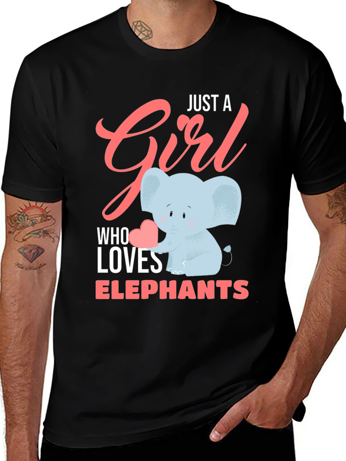 Just A Girl Who Loves Elephants T-Shirt