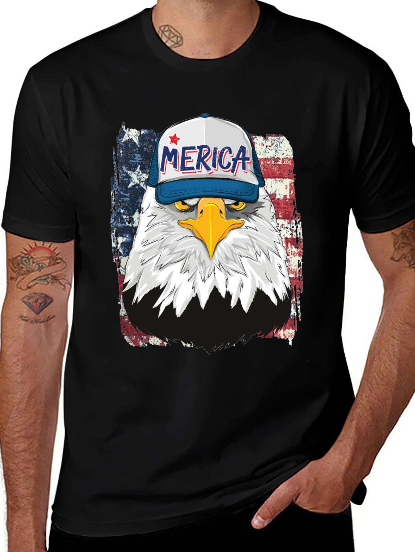 Eagle USA Flag T-Shirt - Patriotic Pride