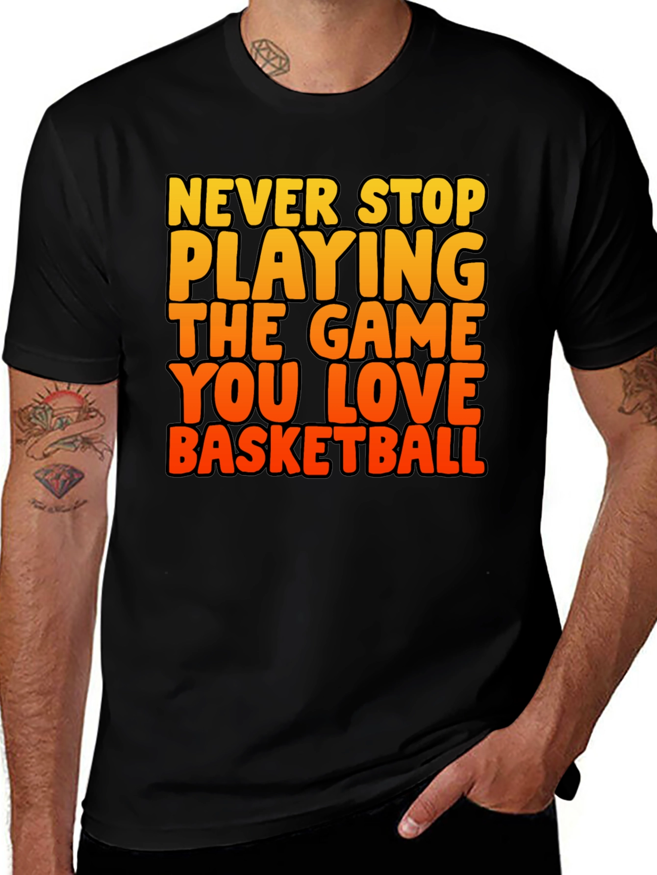 Basketball Lover T-Shirt - Never Stop Playing