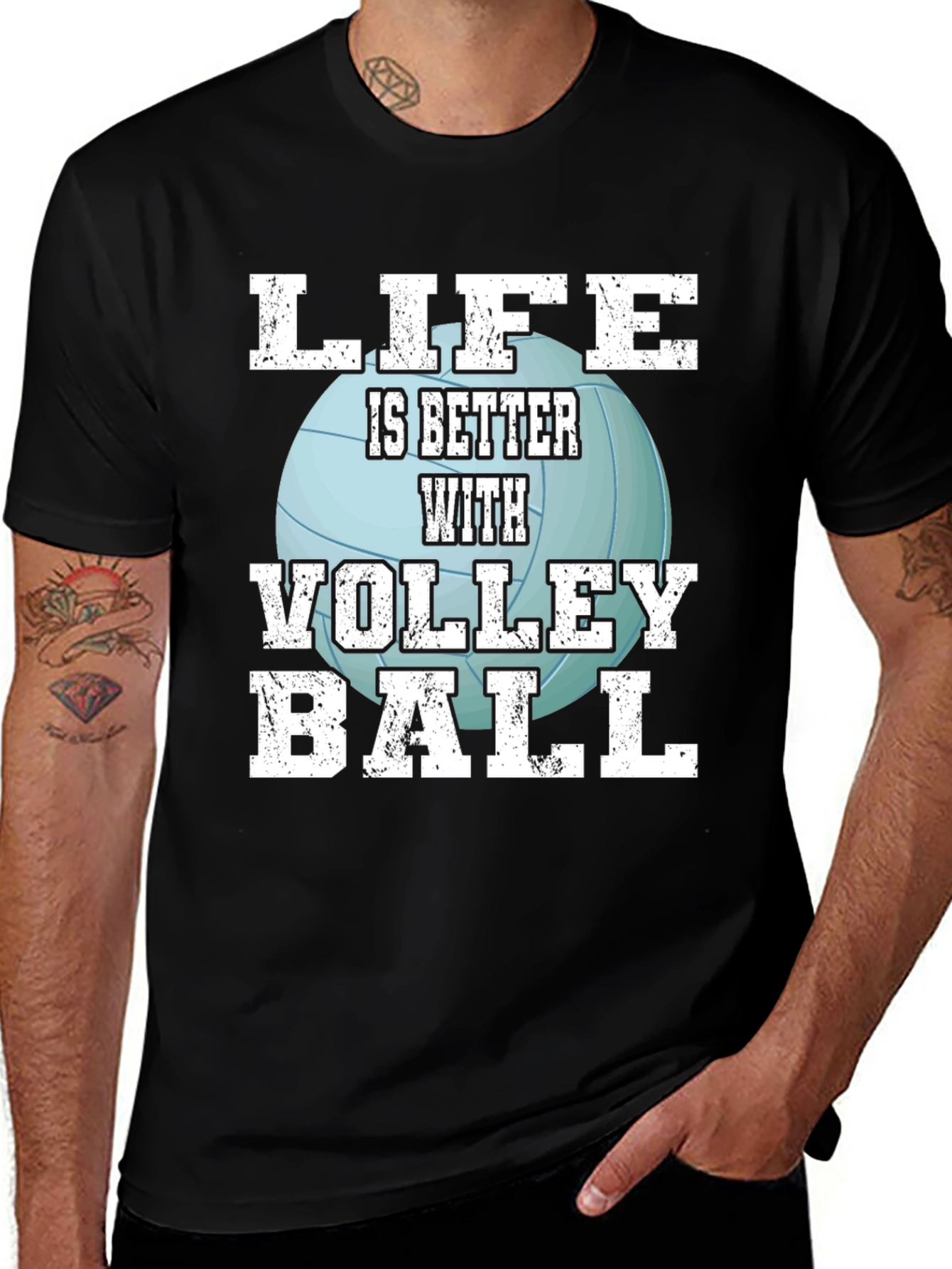 Variant 6 of Volleyball Life T-Shirt - Sports Fan Tee