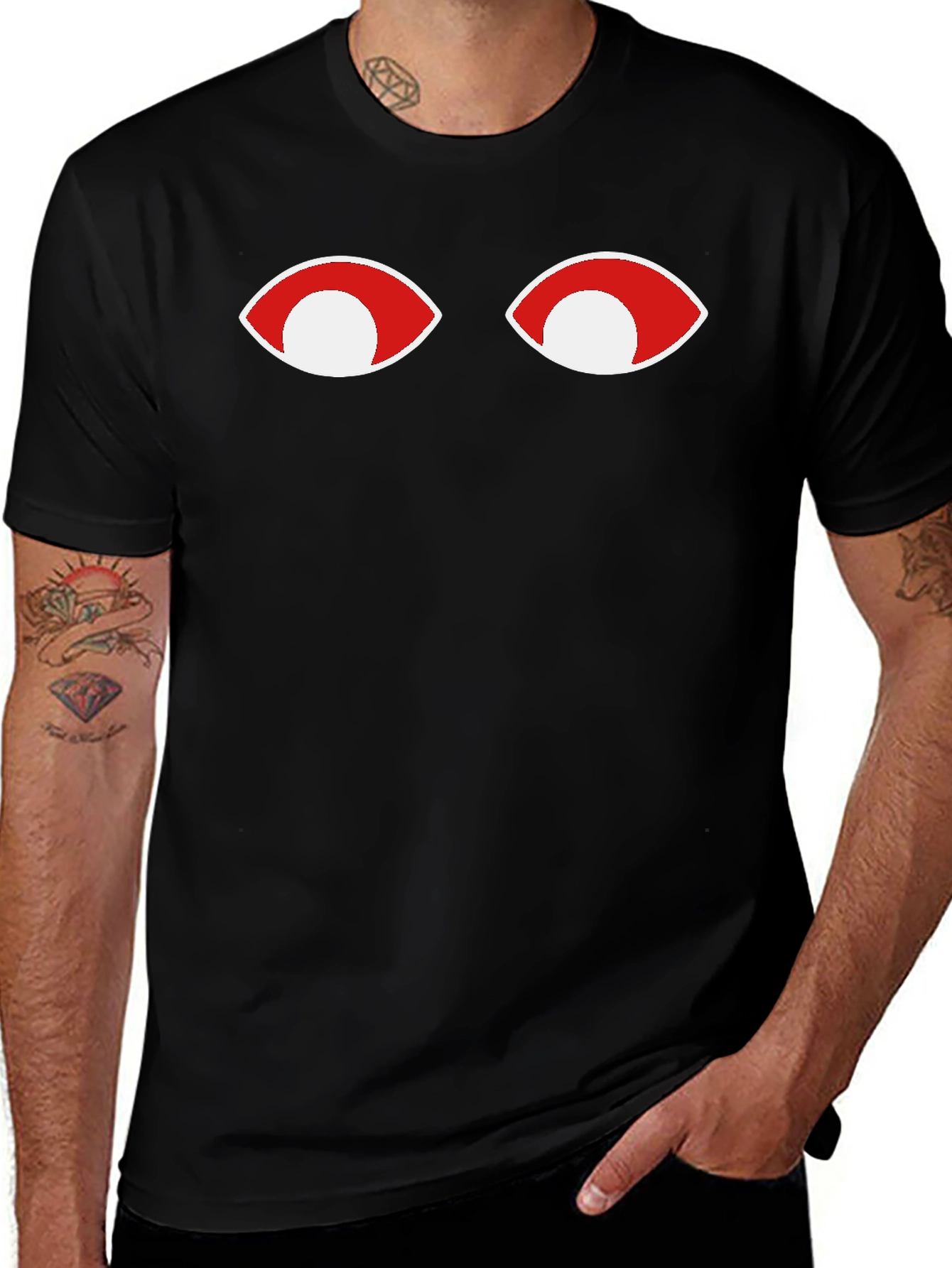 Black Eyes Graphic Tee - Unique Design main image