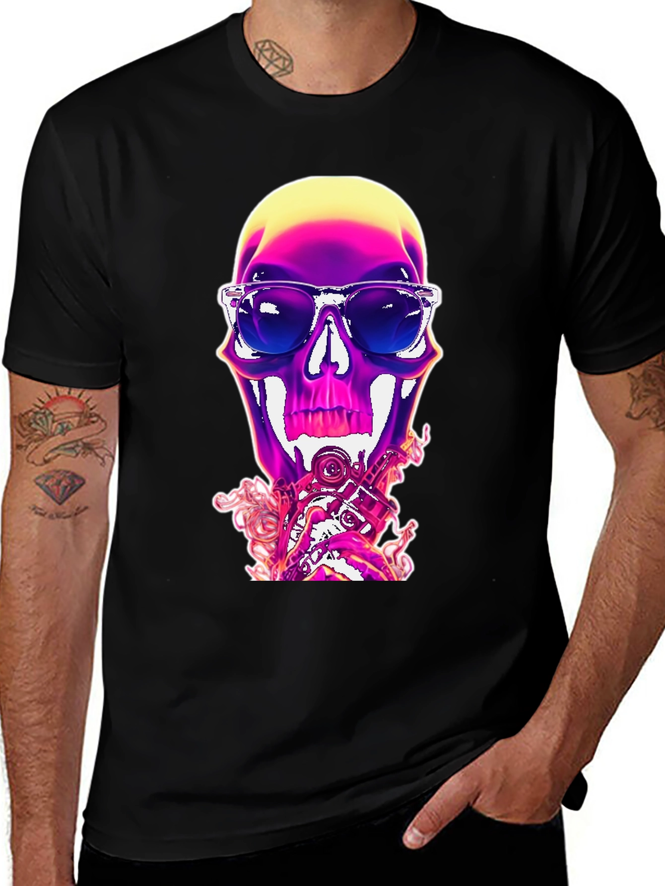 Variant 13 of Skull Graphic Tee - Cool & Edgy Style