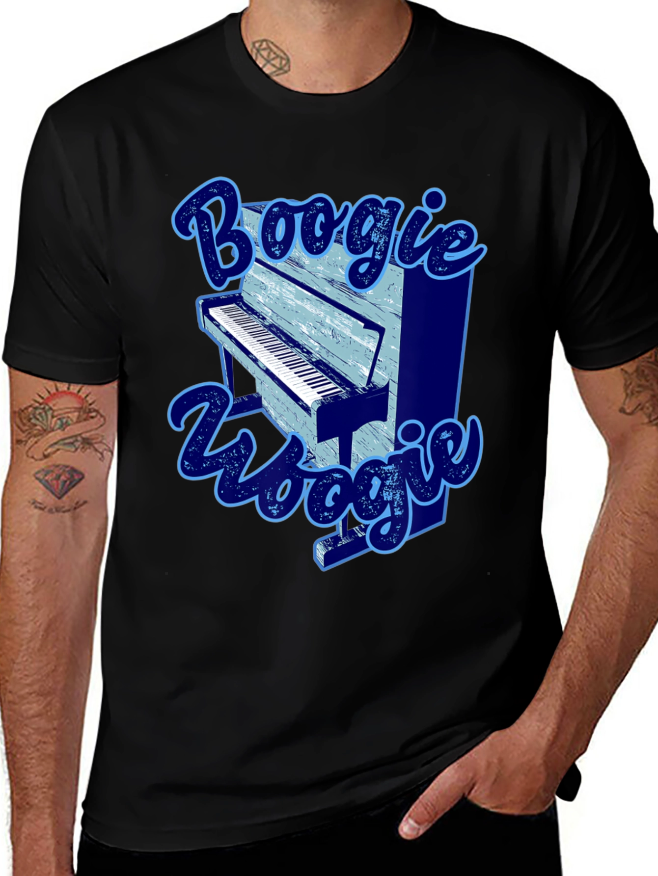 Variant 22 of Boogie Woogie Piano Graphic T-Shirt