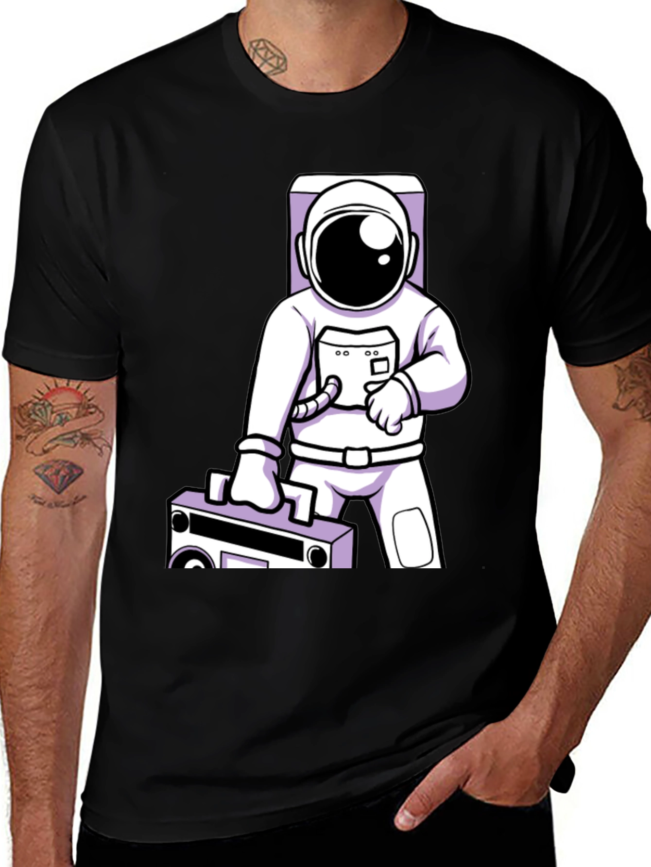 Variant 12 of Astronaut with Boombox Graphic Tee