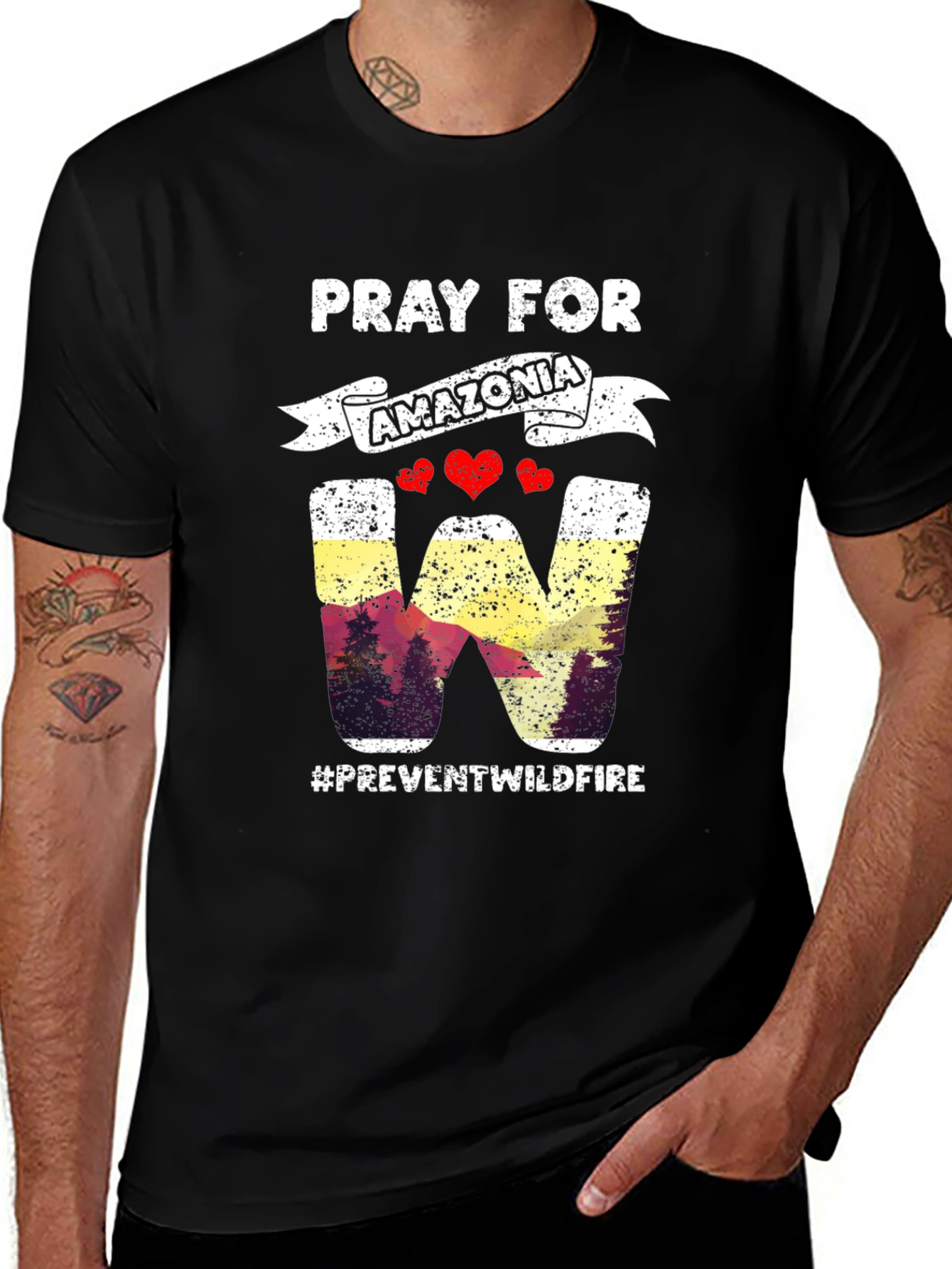 Pray for Amazonia Wildfire Awareness T-Shirt