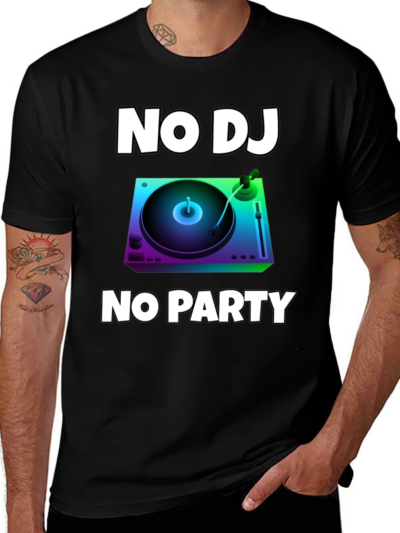 Variant 18 of No DJ No Party Graphic T-Shirt