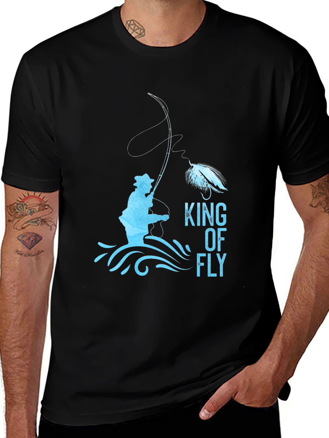 Variant 24 of King of Fly Fishing Graphic T-Shirt