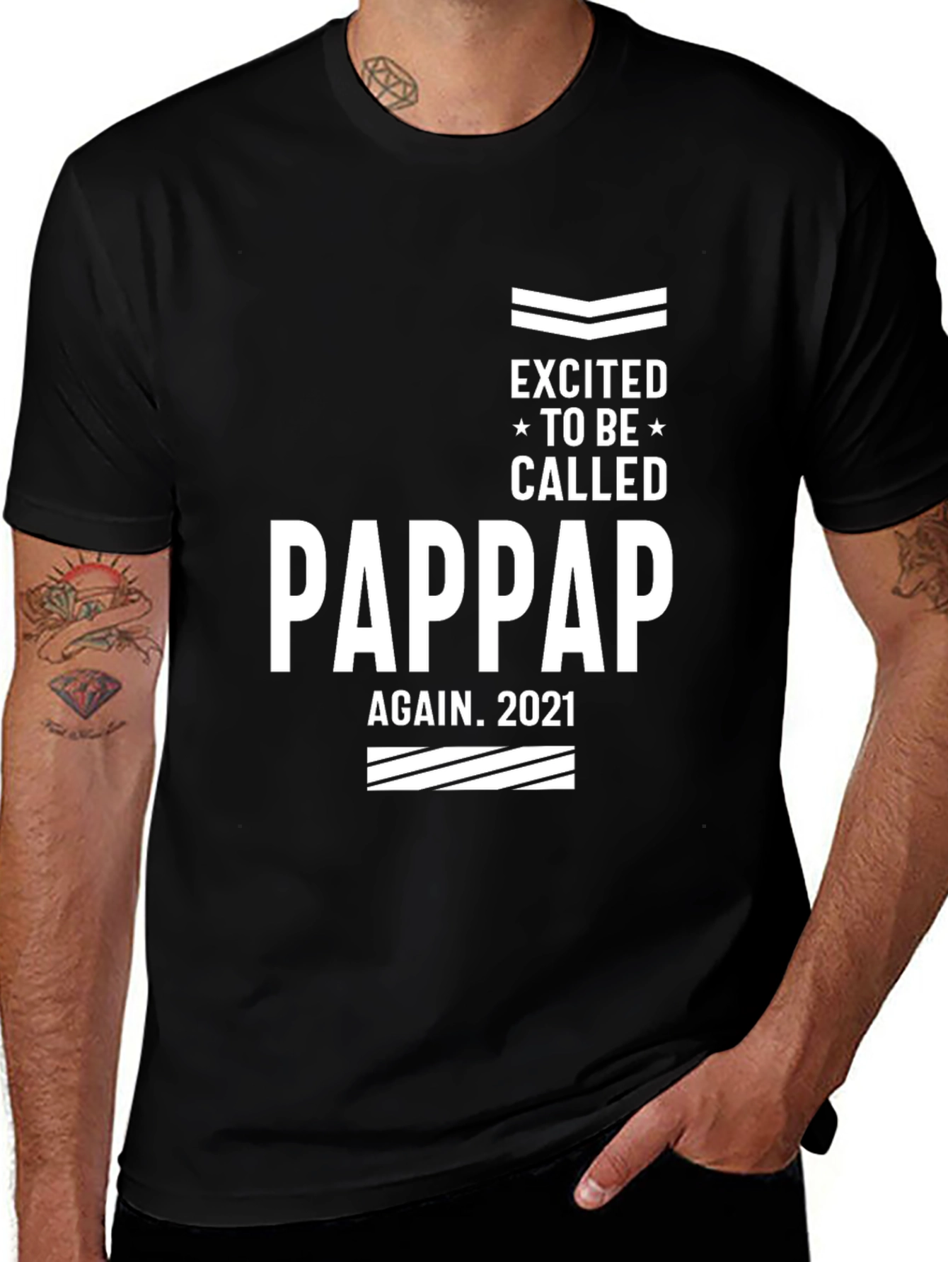 Excited to Be Called Pappap Again 2021 T-Shirt