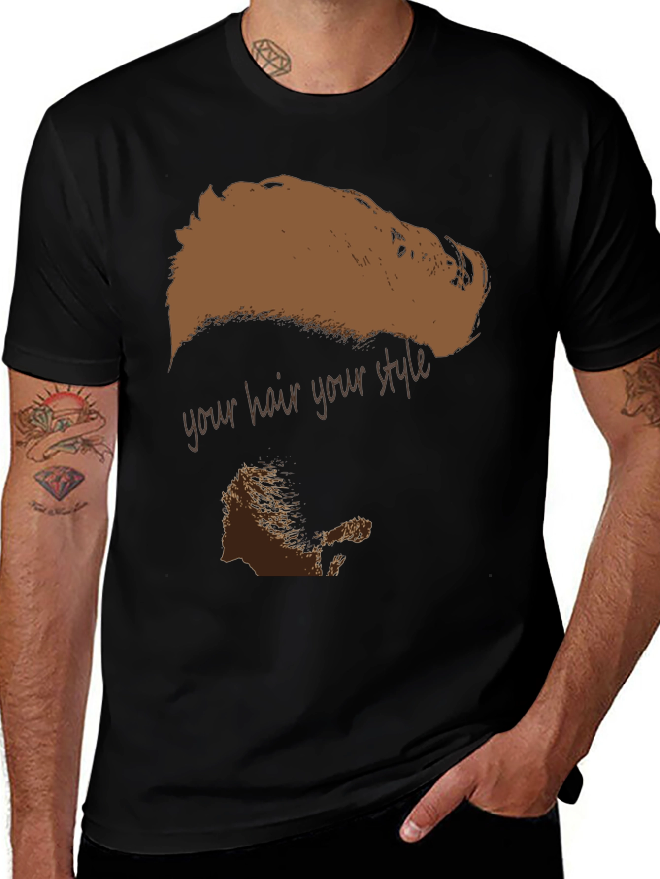 Variant 17 of Your Hair Your Style Graphic T-Shirt
