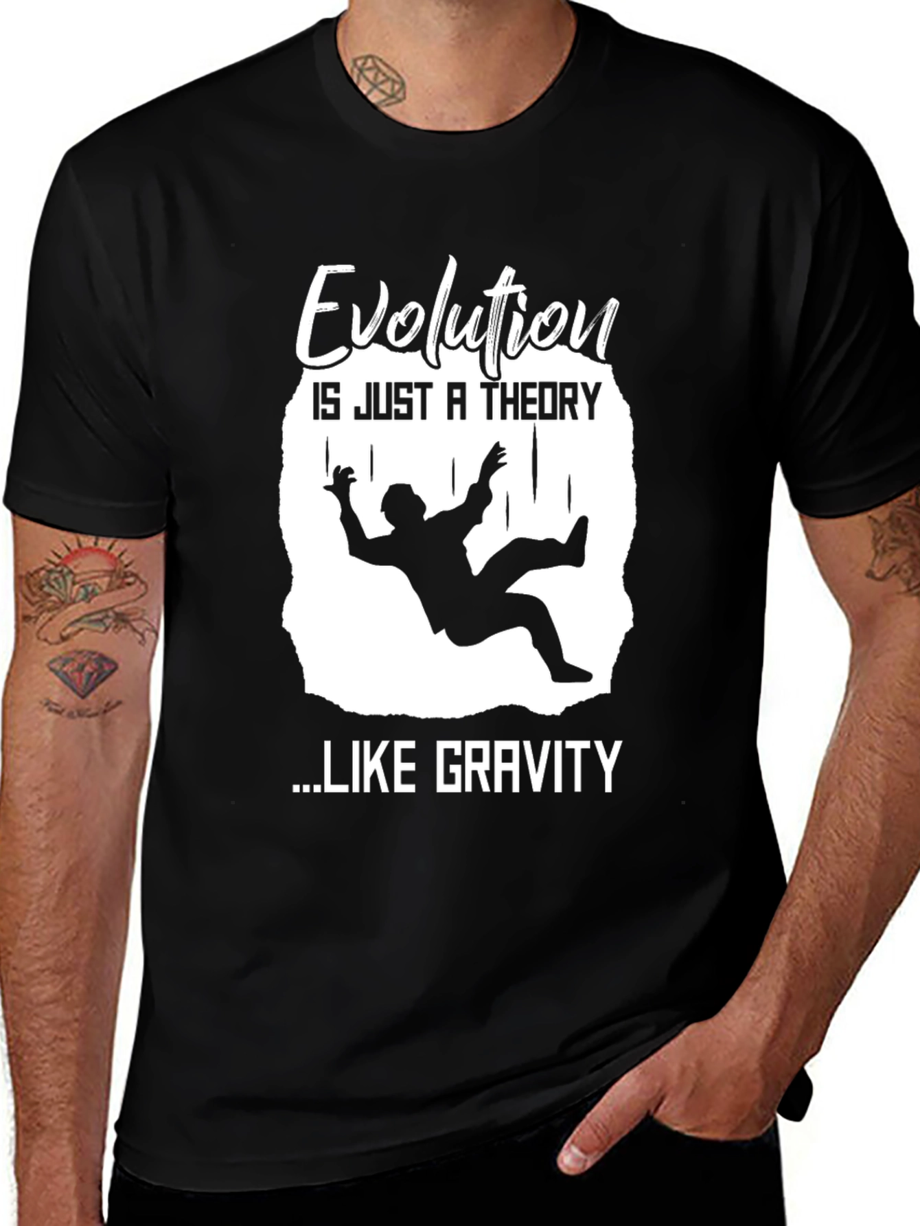 Variant 29 of Evolution Gravity Theory Graphic Tee