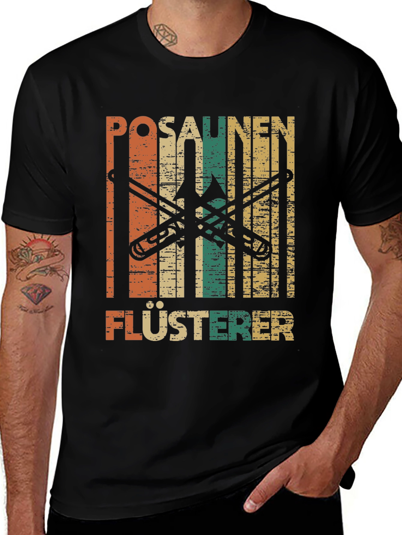 Variant 3 of Posaunen Flüsterer T-Shirt Trombone Whisperer Funny Musician Tee