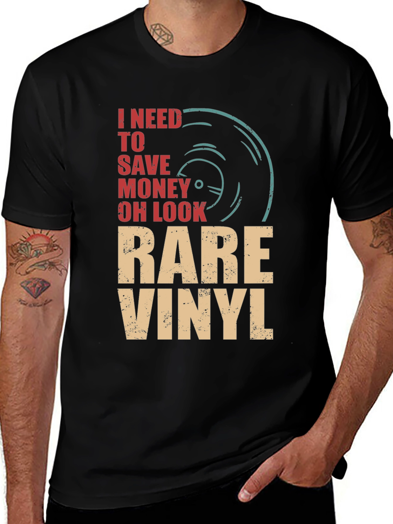 Rare Vinyl Music Lover T-Shirt