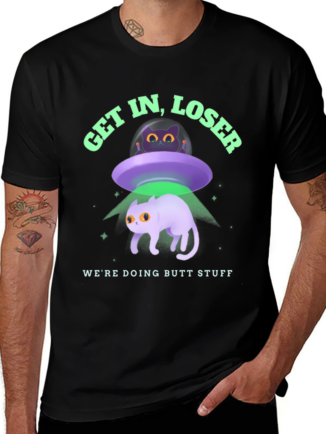Variant 20 of Get In Loser We're Doing Butt Stuff Graphic T-Shirt