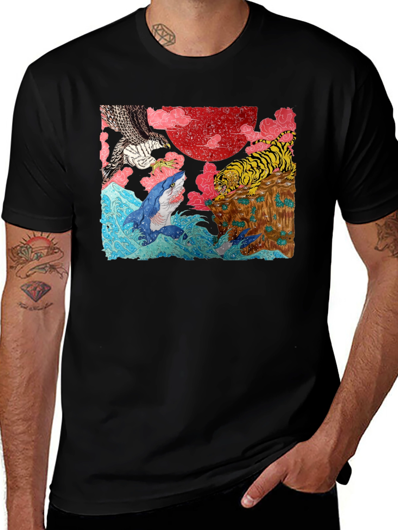 Variant 15 of Ukiyo-e Style Graphic Tee