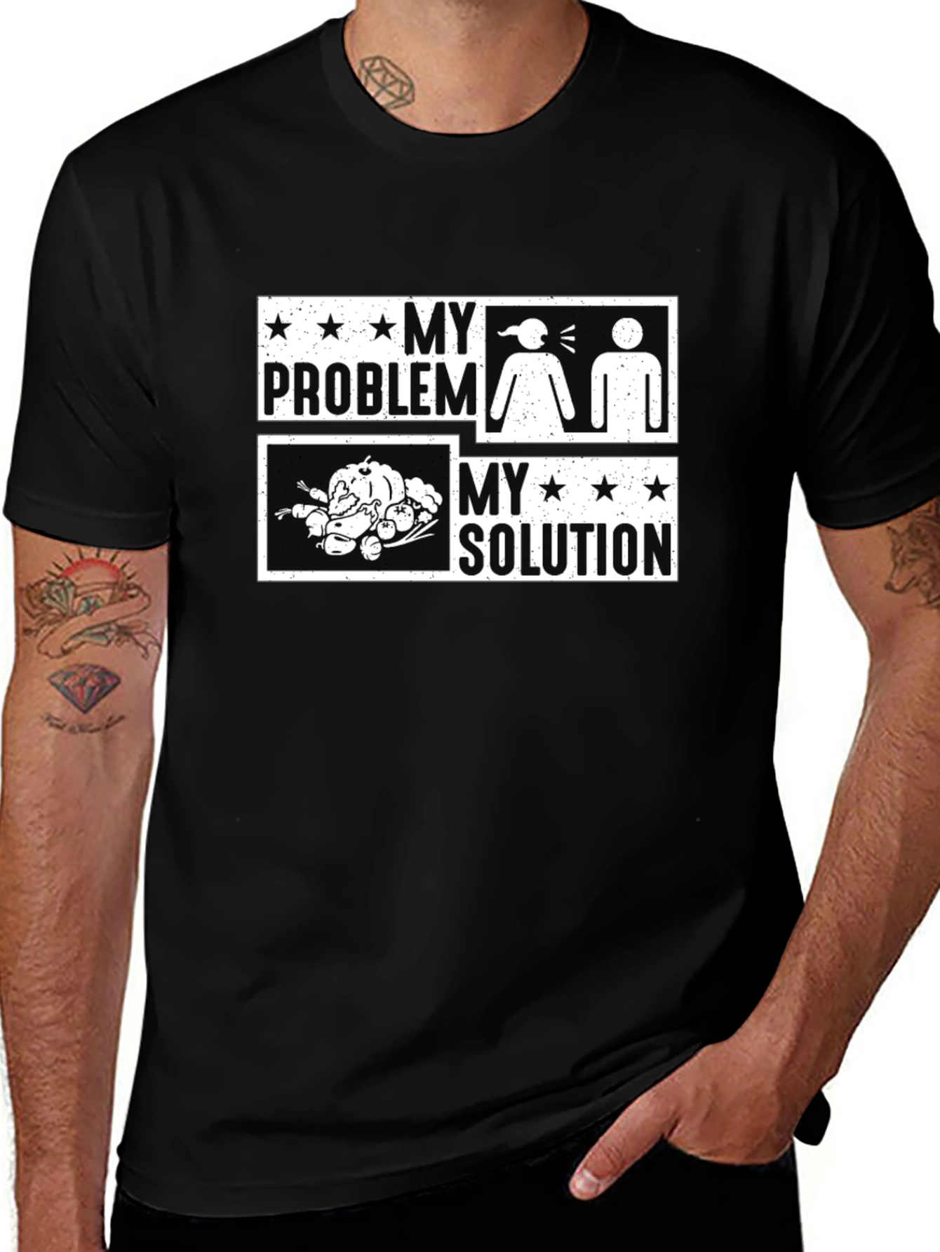 Funny Thanksgiving T-Shirt: My Problem, My Solution