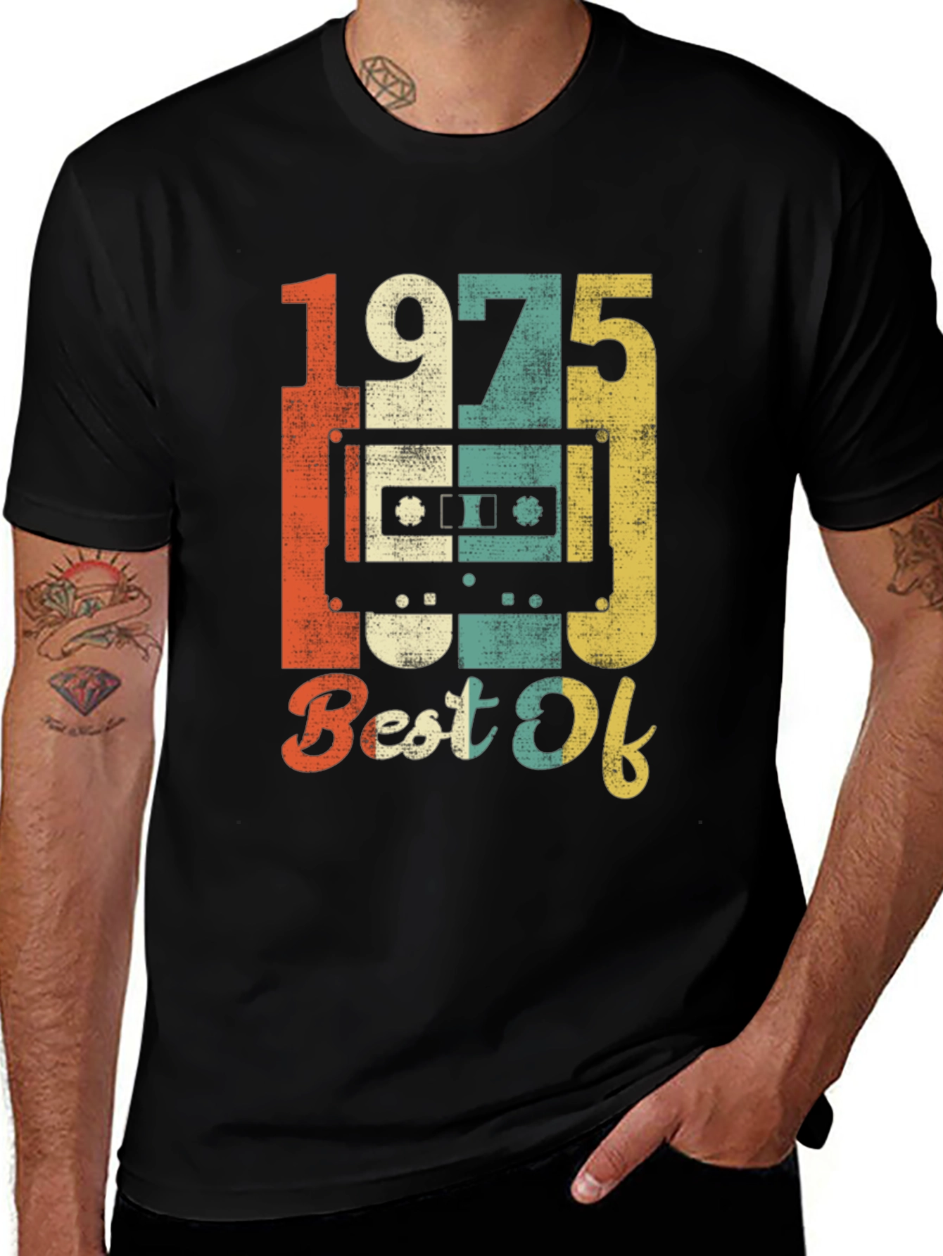 Variant 30 of Retro 1975 Best Of Cassette Tape T-Shirt