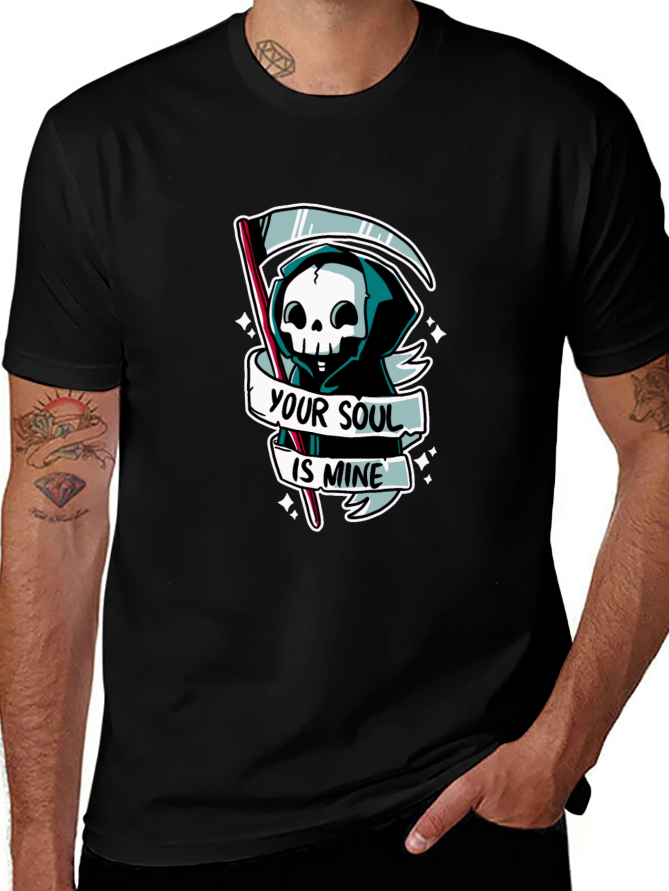 Variant 12 of Grim Reaper "Your Soul is Mine" Black T-Shirt