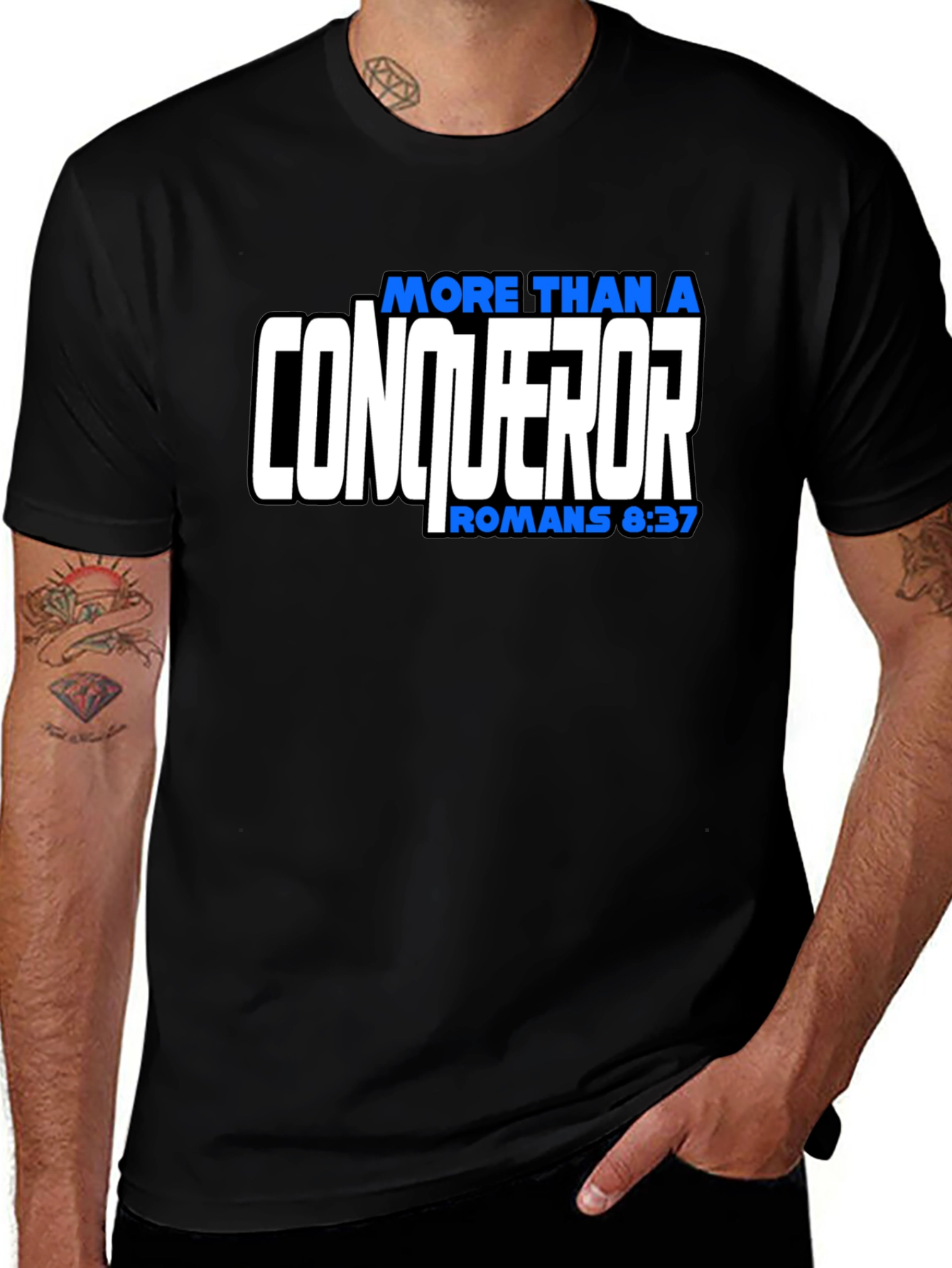 Variant 4 of More Than a Conqueror Graphic T-Shirt