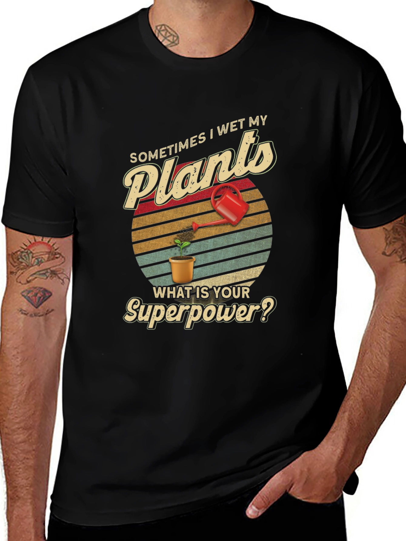 Variant 23 of Funny "I Wet My Plants" T-Shirt