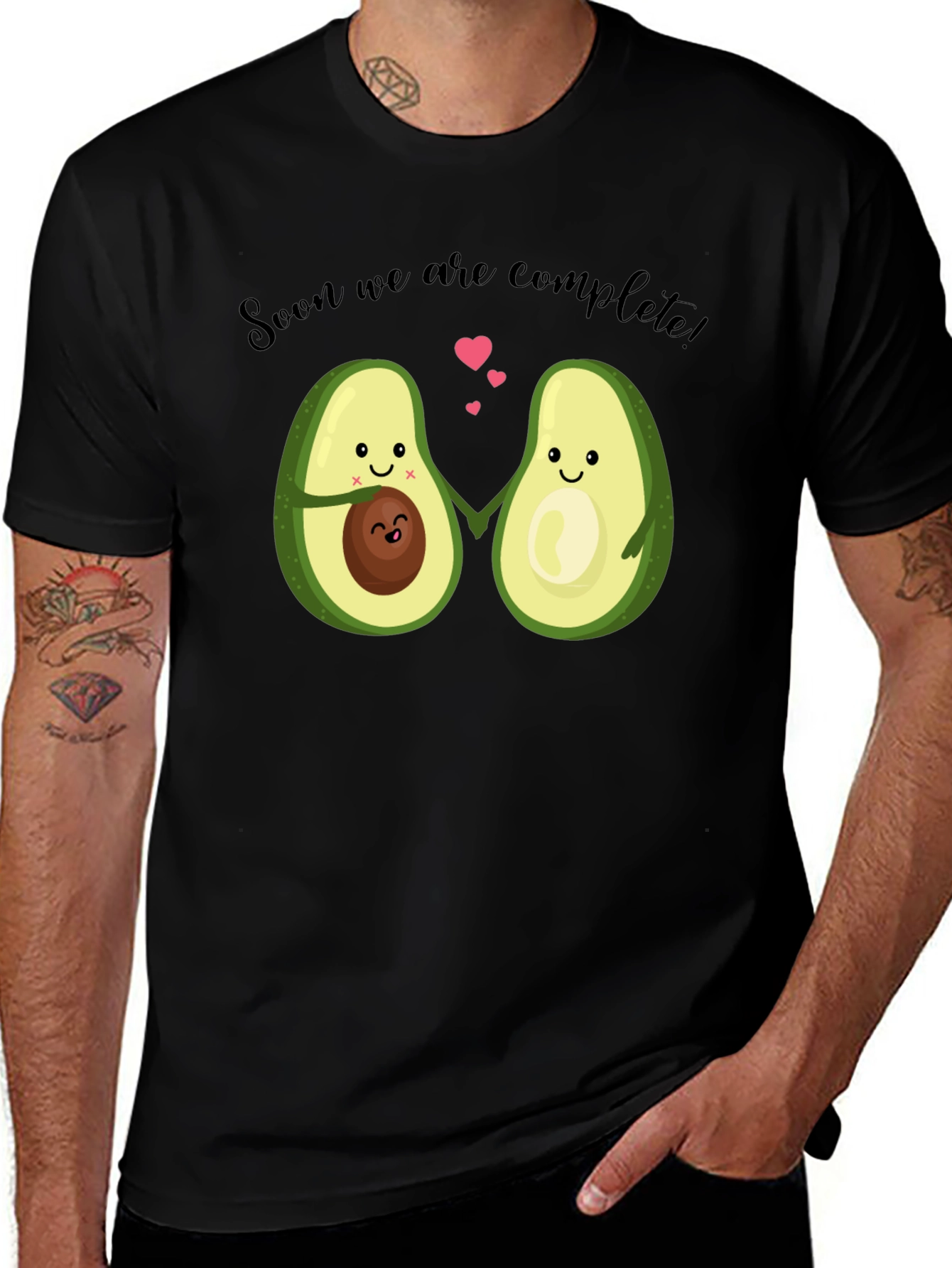 Variant 12 of Soon We Are Complete Avocado Maternity T-Shirt