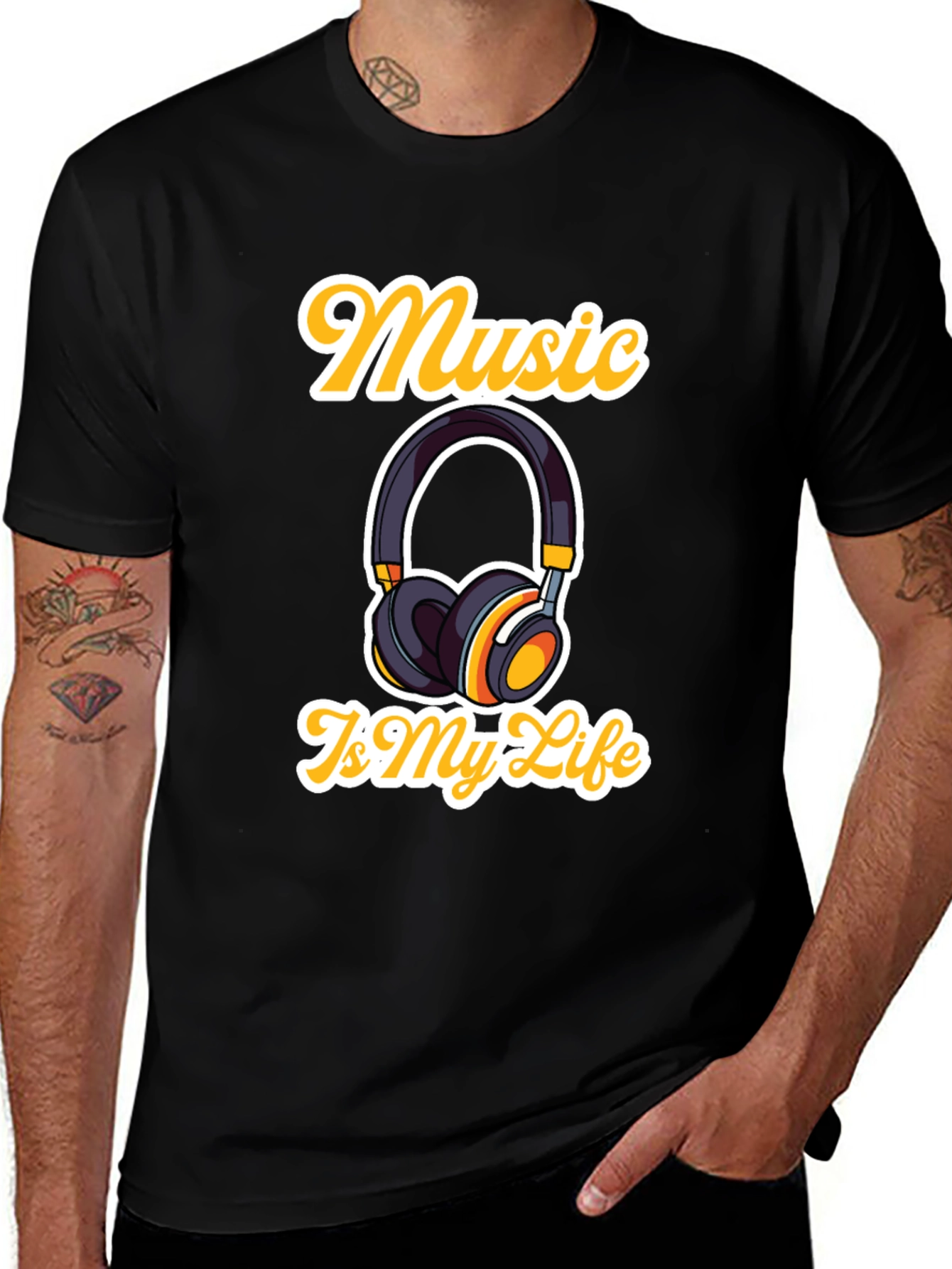 Variant 22 of Music Is My Life T-Shirt - Graphic Tee