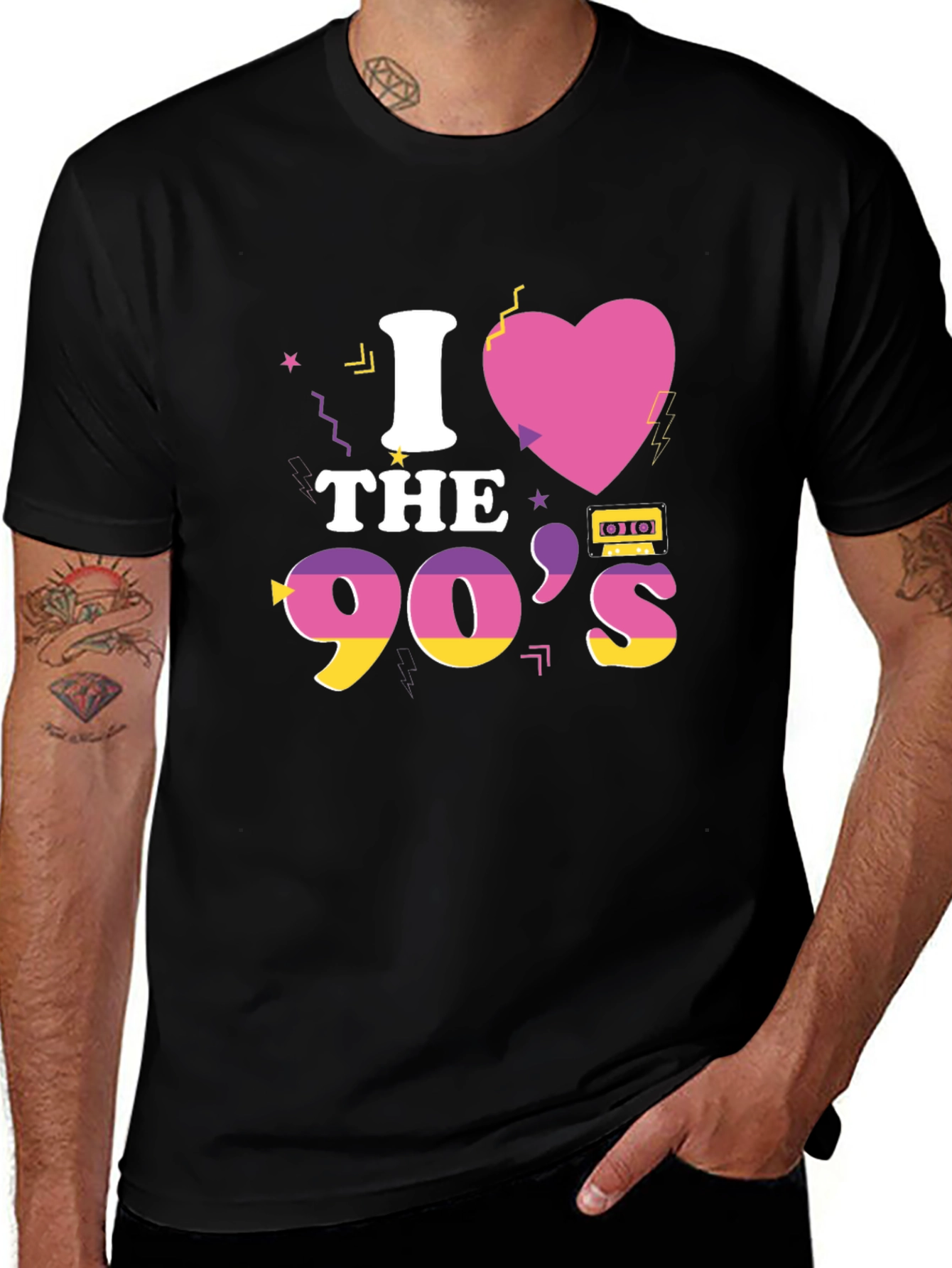 Variant 23 of I Love the 90's T-Shirt