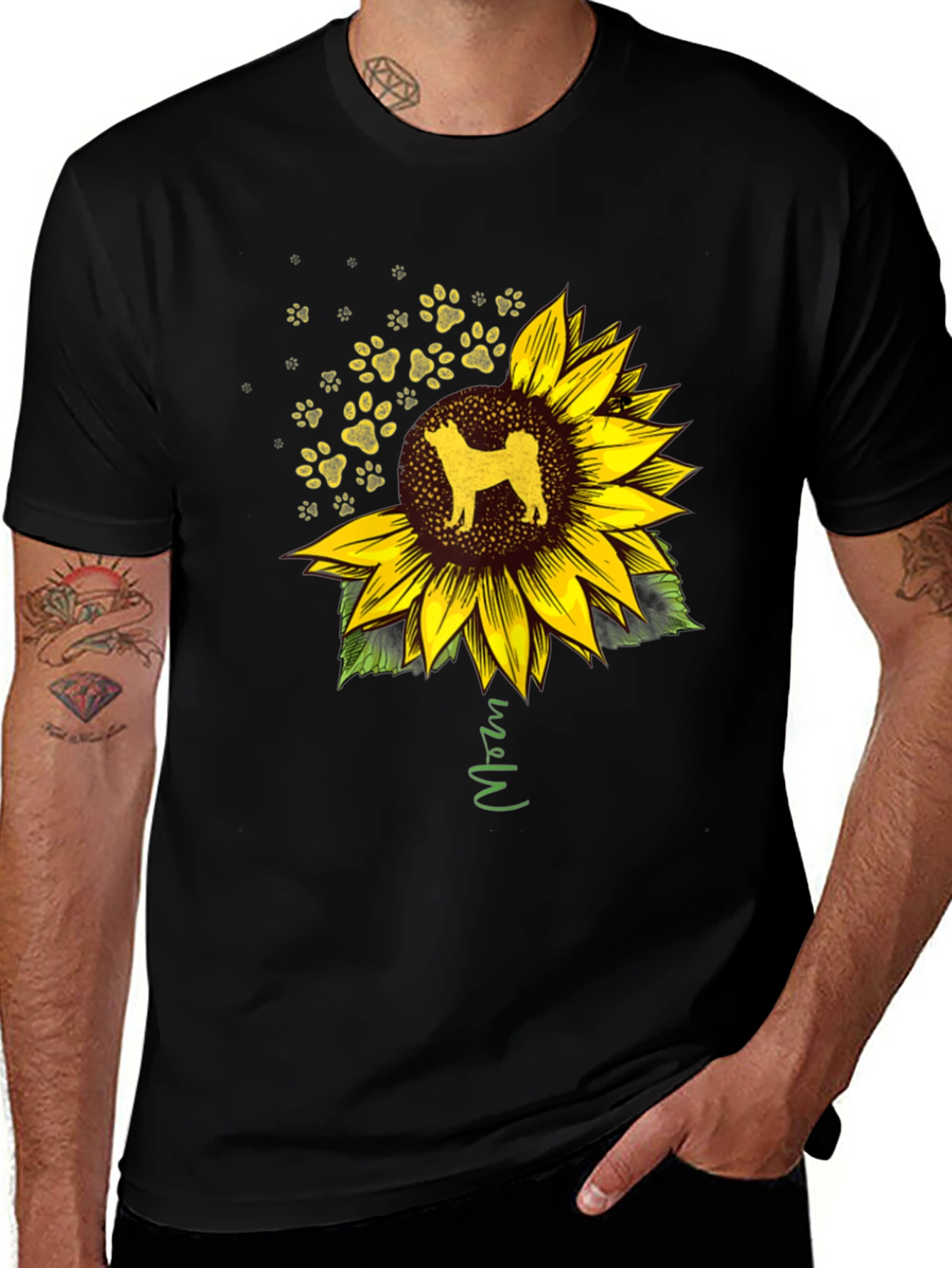 Variant 22 of Dog Mom Sunflower Graphic Tee