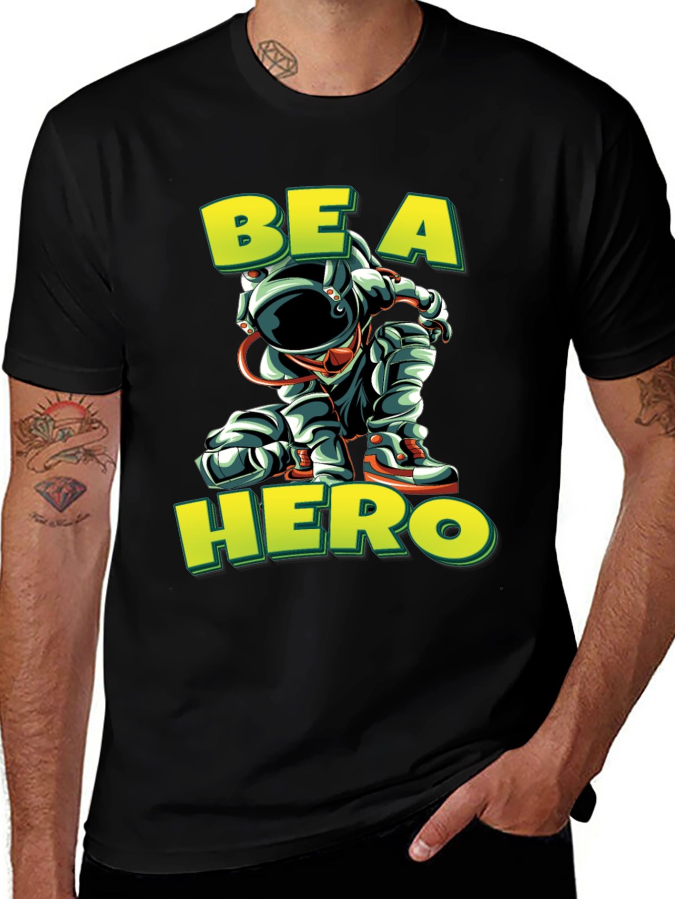 Variant 2 of Be a Hero T-Shirt - Astronaut Design